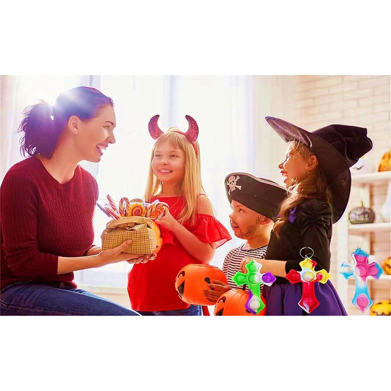 20 Llaveros Antiestrés Pop Burbuja Coloridos Colorbopop