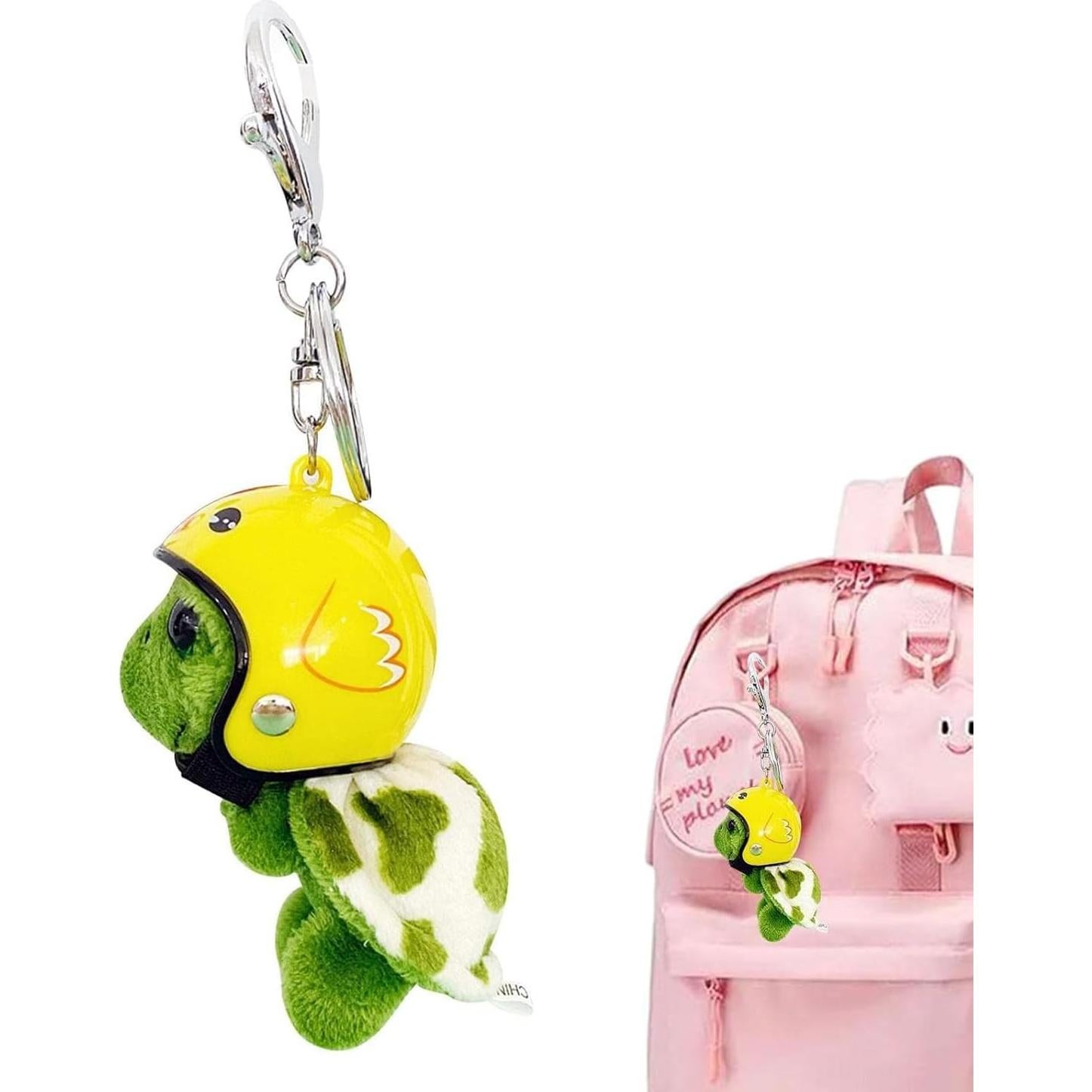 Llavero de Tortuga Marina de Peluche Jizlan Amarillo 22g