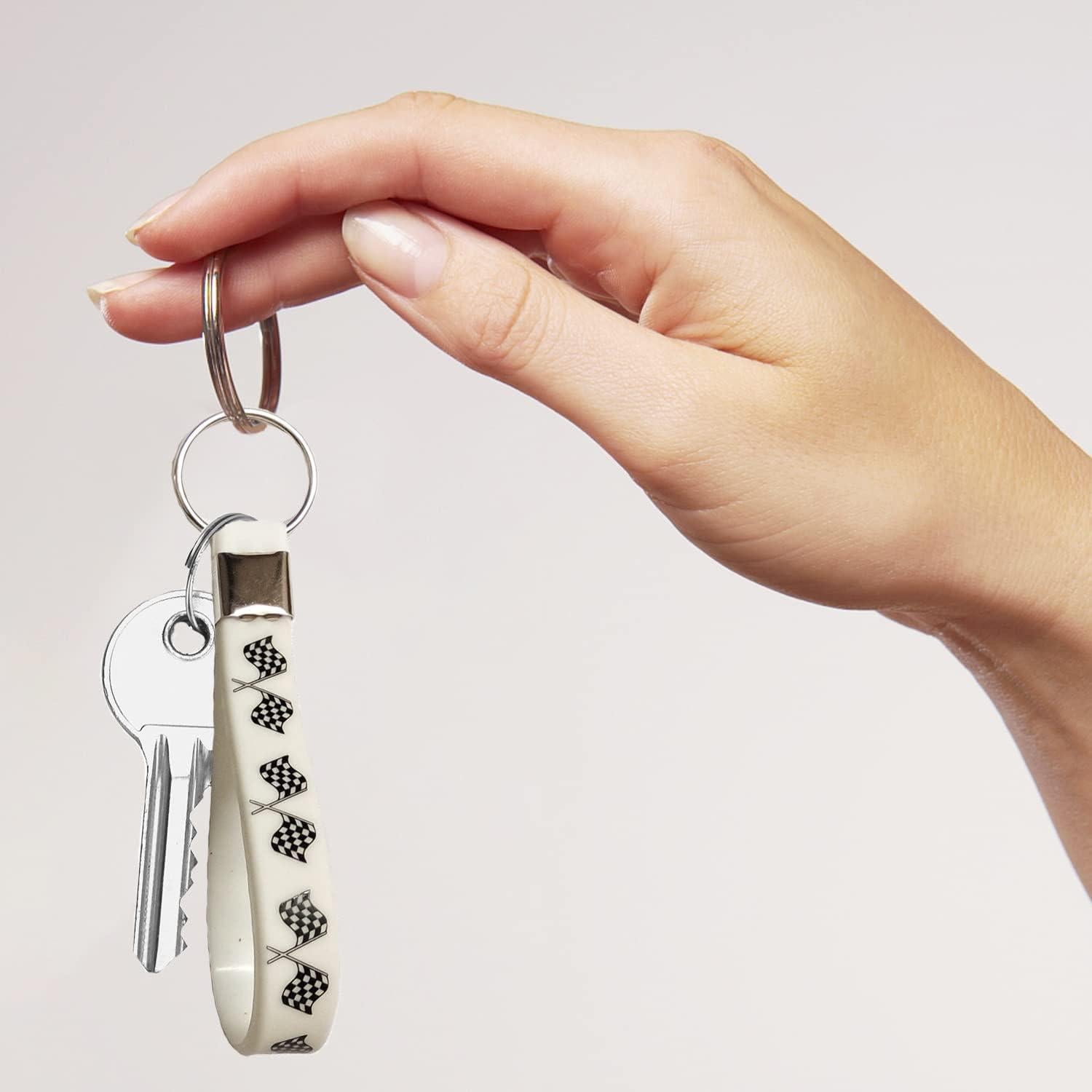 Llaveros de Silicona Temática de Carreras 24PCS Oringaga