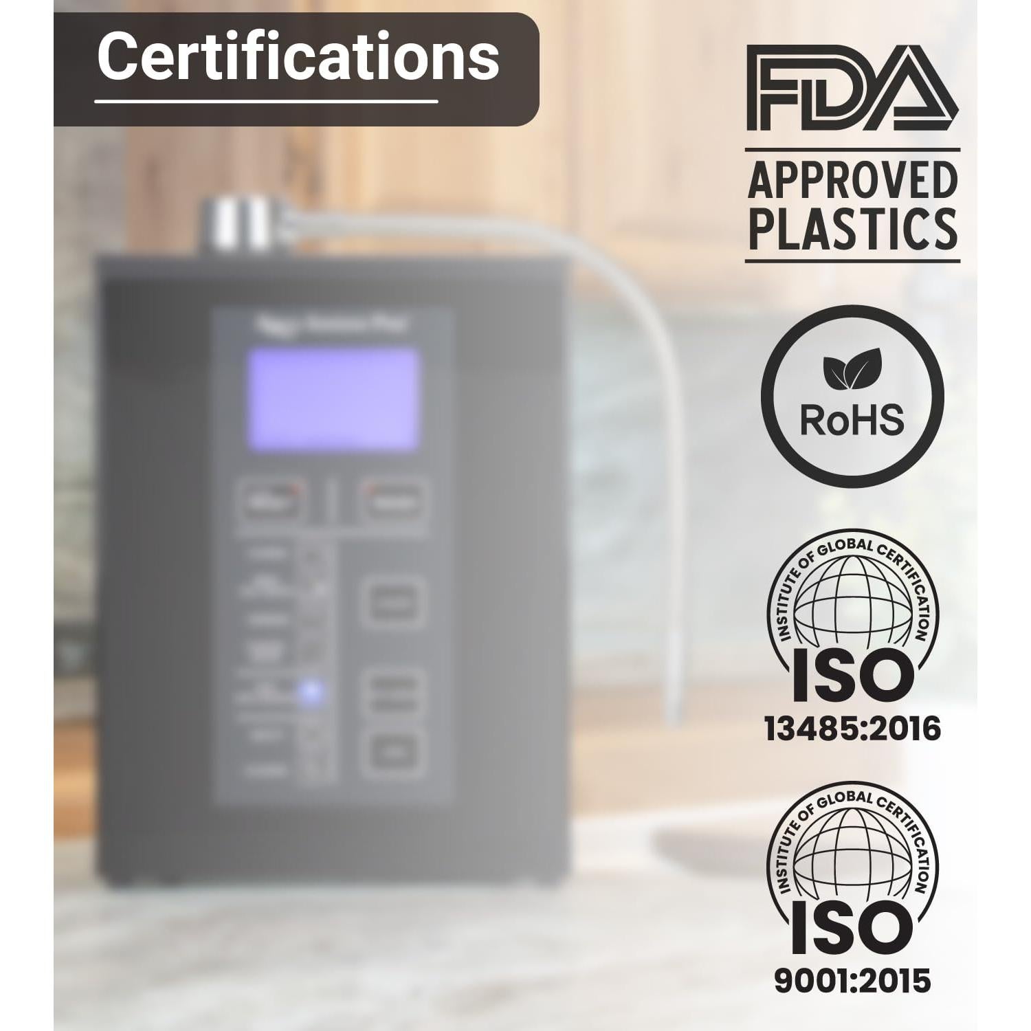 Ionizador de Agua Alcalina Aqua Deluxe 9.5 | Filtración 4000L