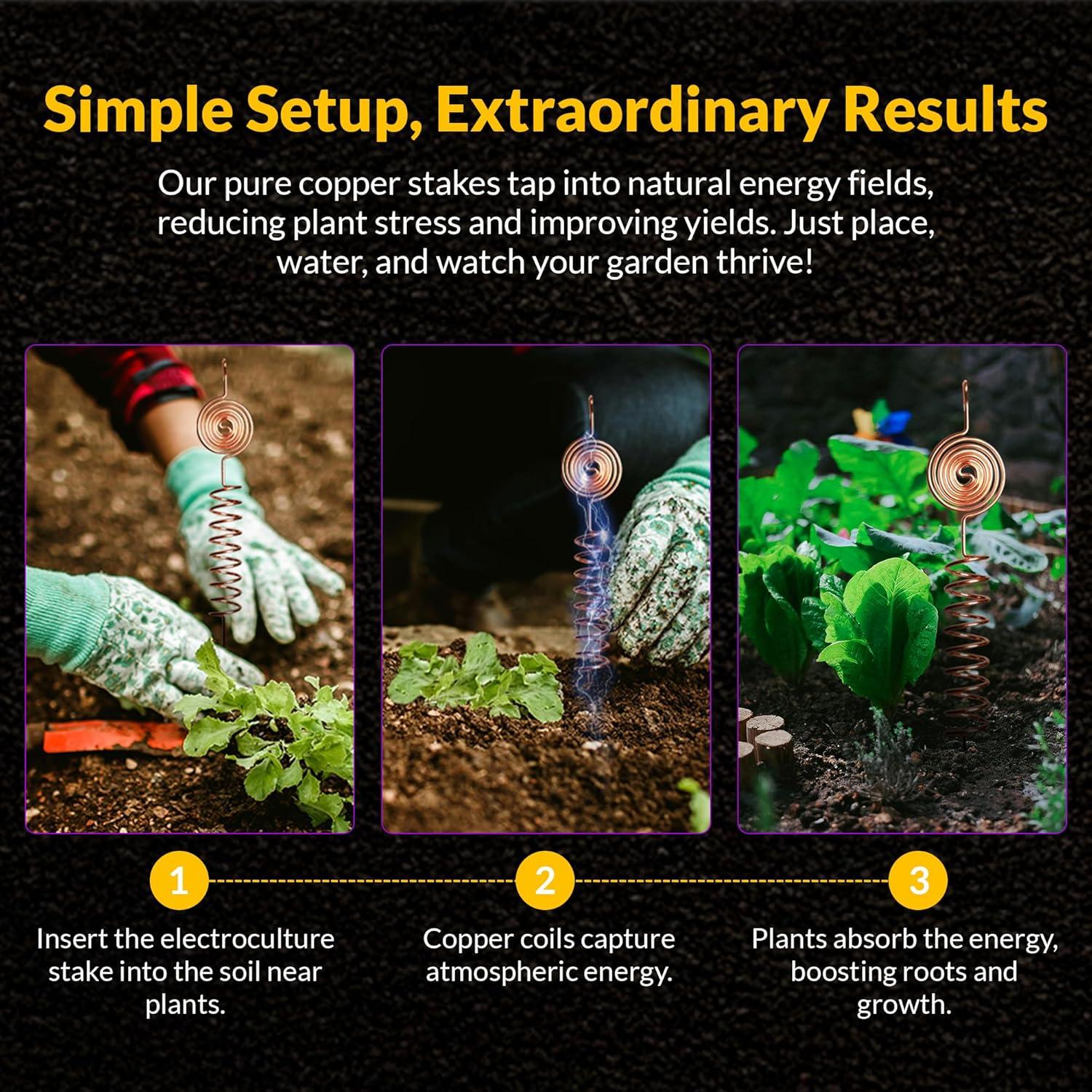 Kit de Antenas de Jardinería Thrive Garden - 3 Bobinas de Cobre 10 AWG