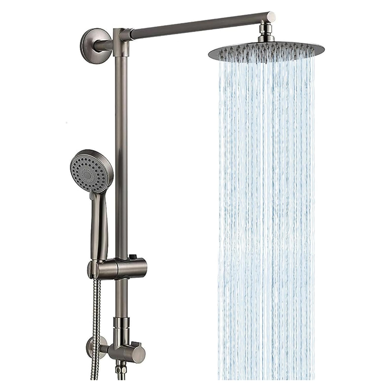 Sistema de Ducha de Lluvia Fennocasa Polaris 1, 8" y Ducha de Mano