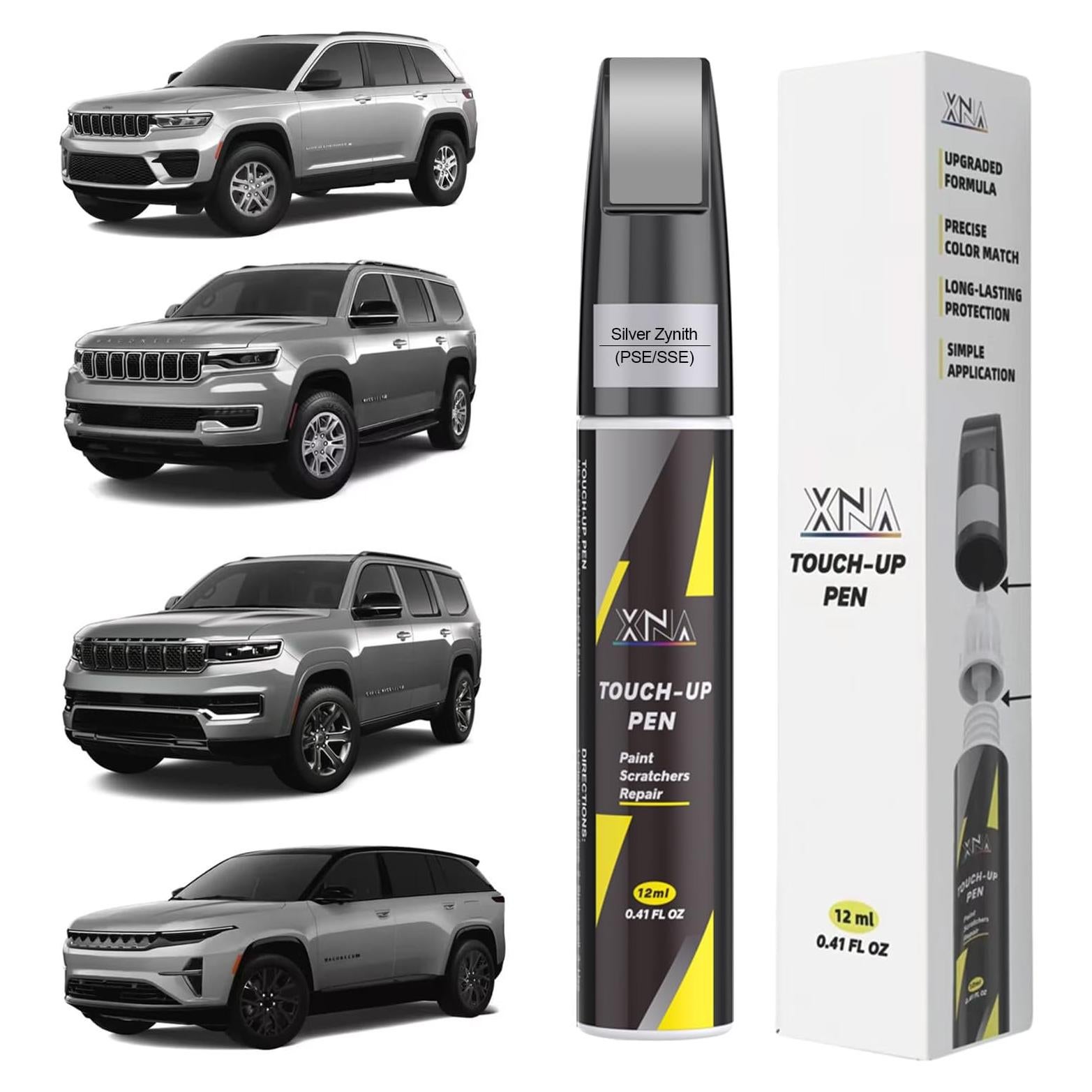 Pintura de Retoque XNA Plata Zynith 12ml para Jeep