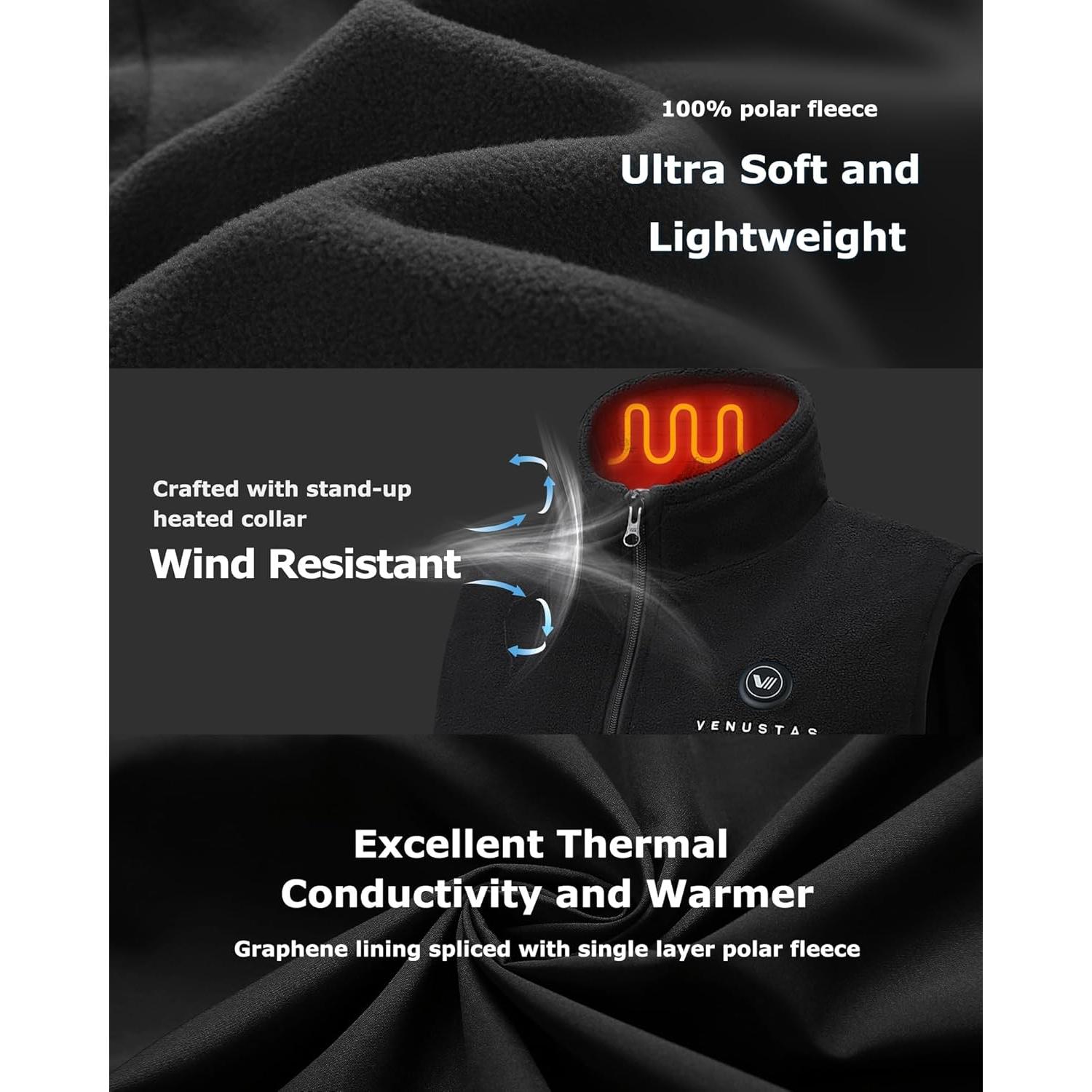 Chaleco Térmico Venustas Hombre Eléctrico Ligero 5000mAh