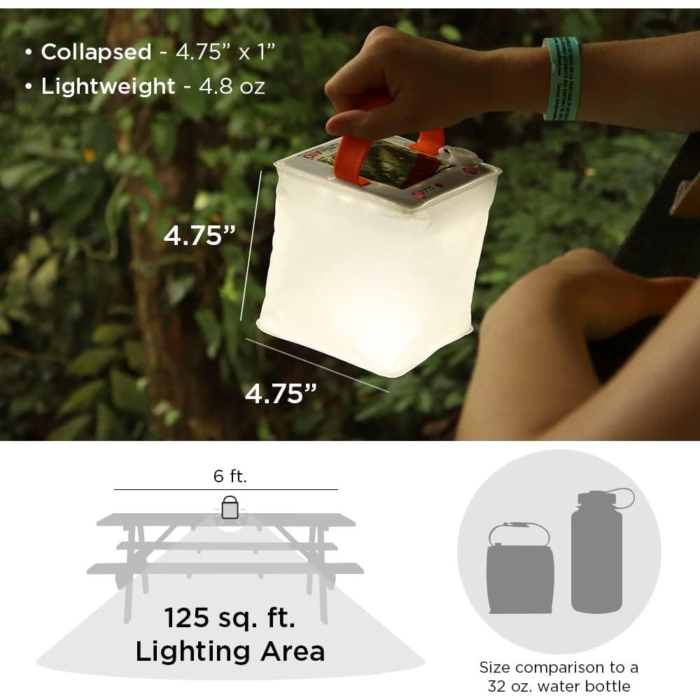 Linterna Solar LuminAID Inflable LED 75 Lúmenes Camping