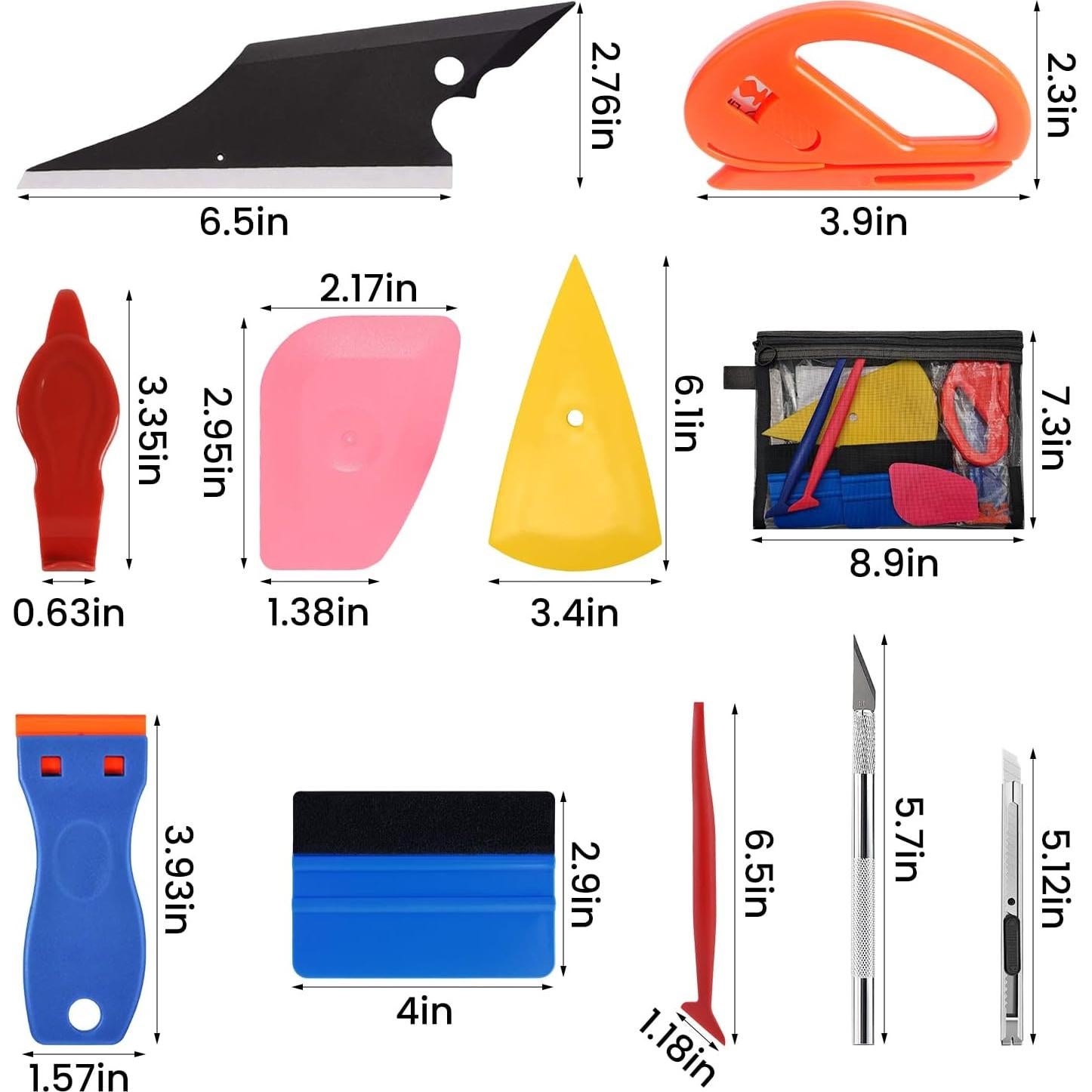 Kit de Tinte para Ventanas de Autos JIURUN 36 Piezas