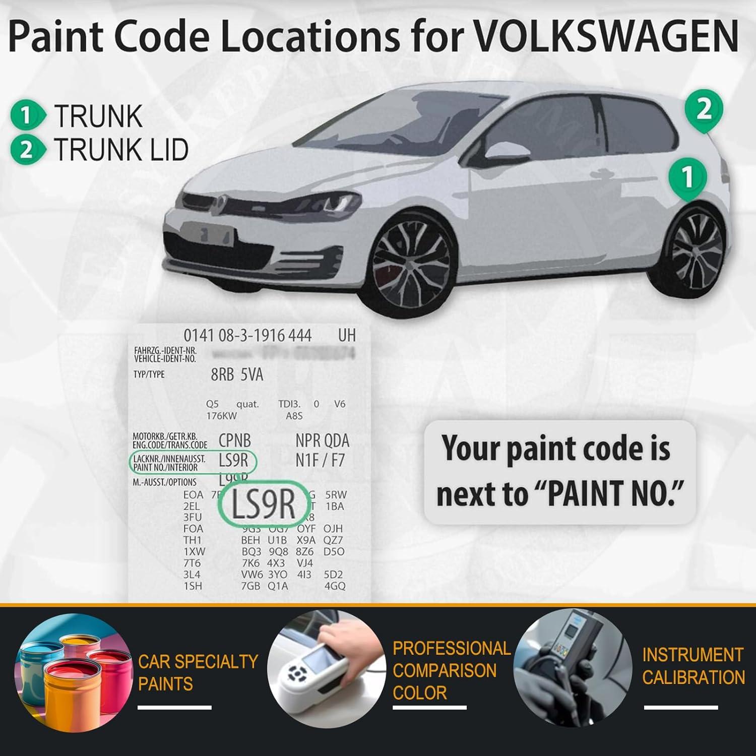 Pintura de Retoque Carsmallma LD5K/L9 Azul Metálico Volkswagen