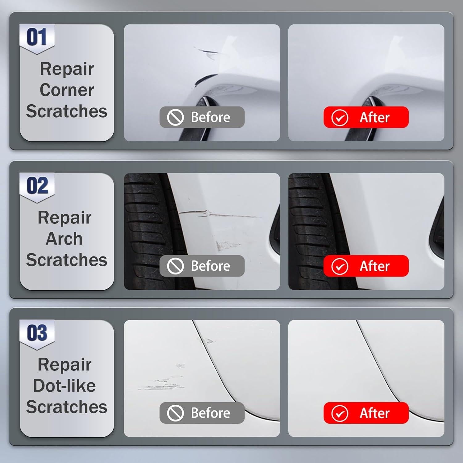 Bolígrafo de Pintura Retoque BXQATMB 12ml Blanco Metálico