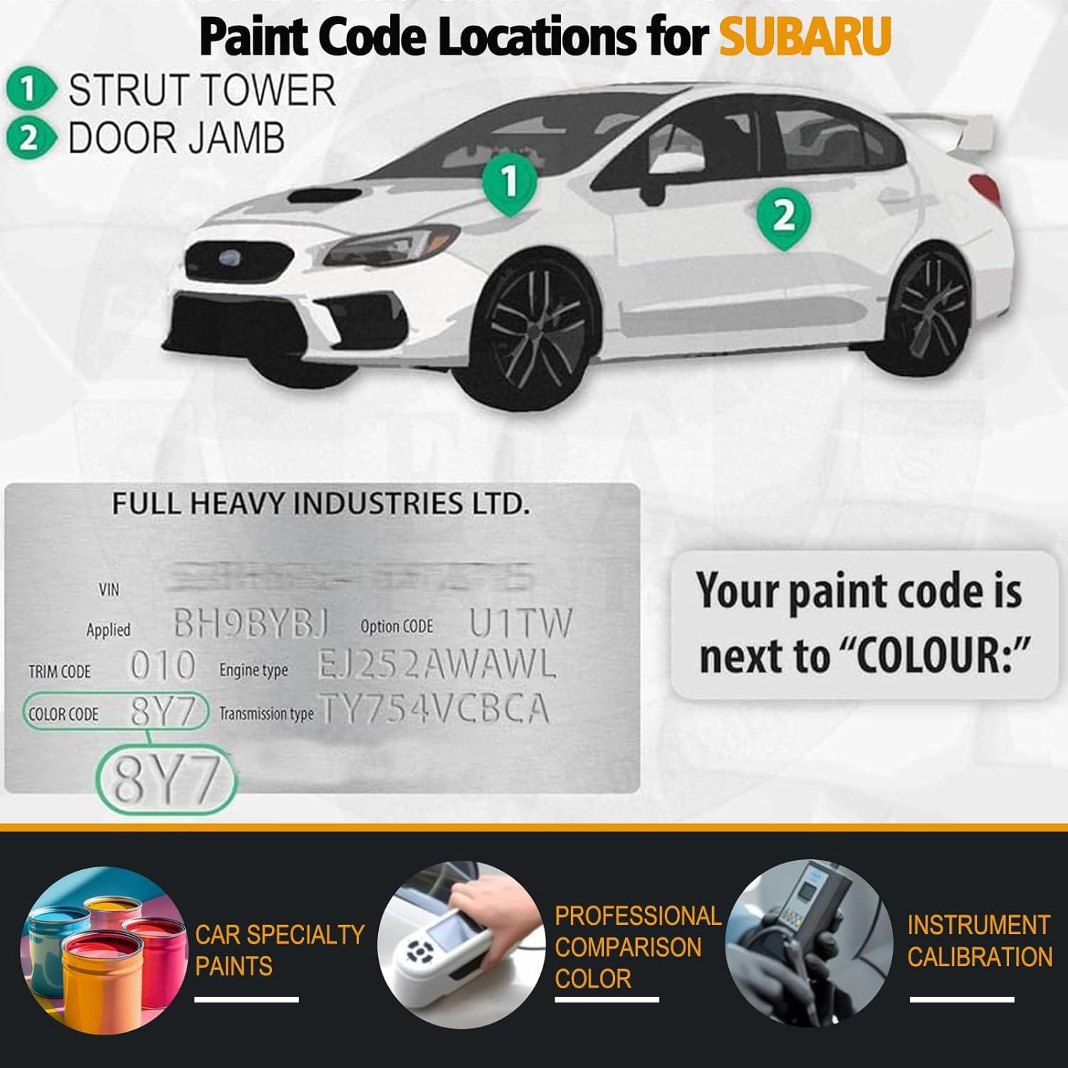 Pintura de Retoque H2Q Perla Roja Veneciana para Subaru