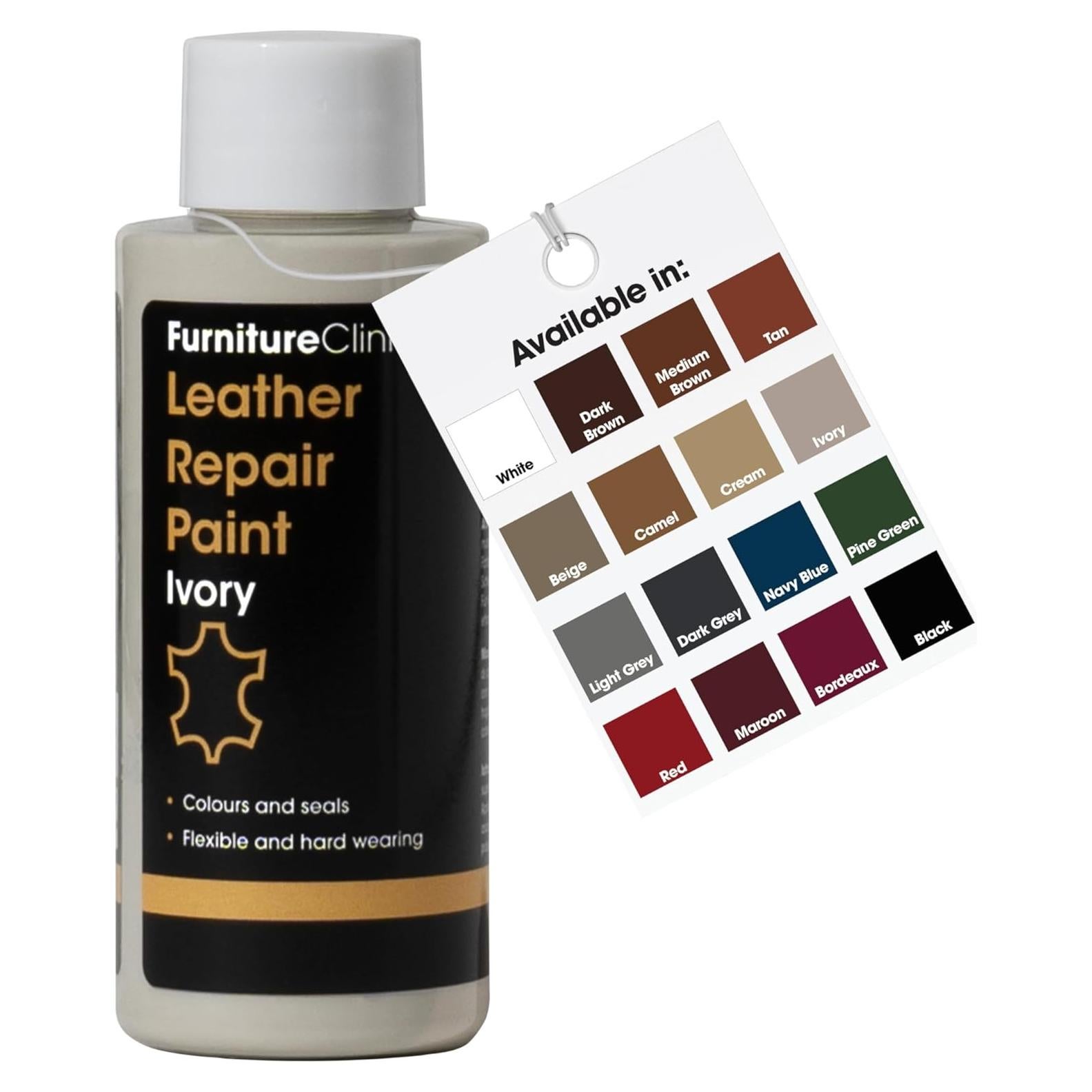 Pintura para Reparación de Cuero Furniture Clinic 50ml Marfil