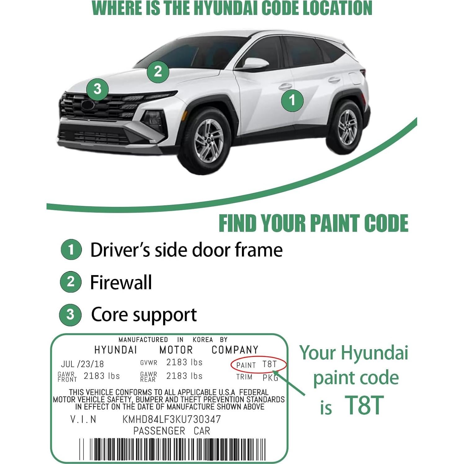 Pintura de Retoque Cardiality Calypso Rojo Y2E para Hyundai