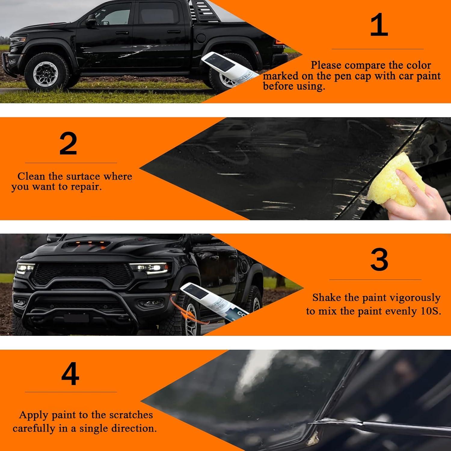 Pintura de Retoque SNSIR Delmonico Rojo Perlado 12ml para Dodge Ram