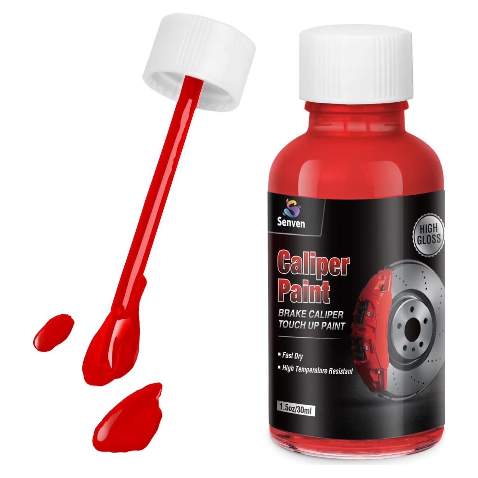 Pintura para Caliper de Freno SENVEN Rojo Brillante 1.5 oz