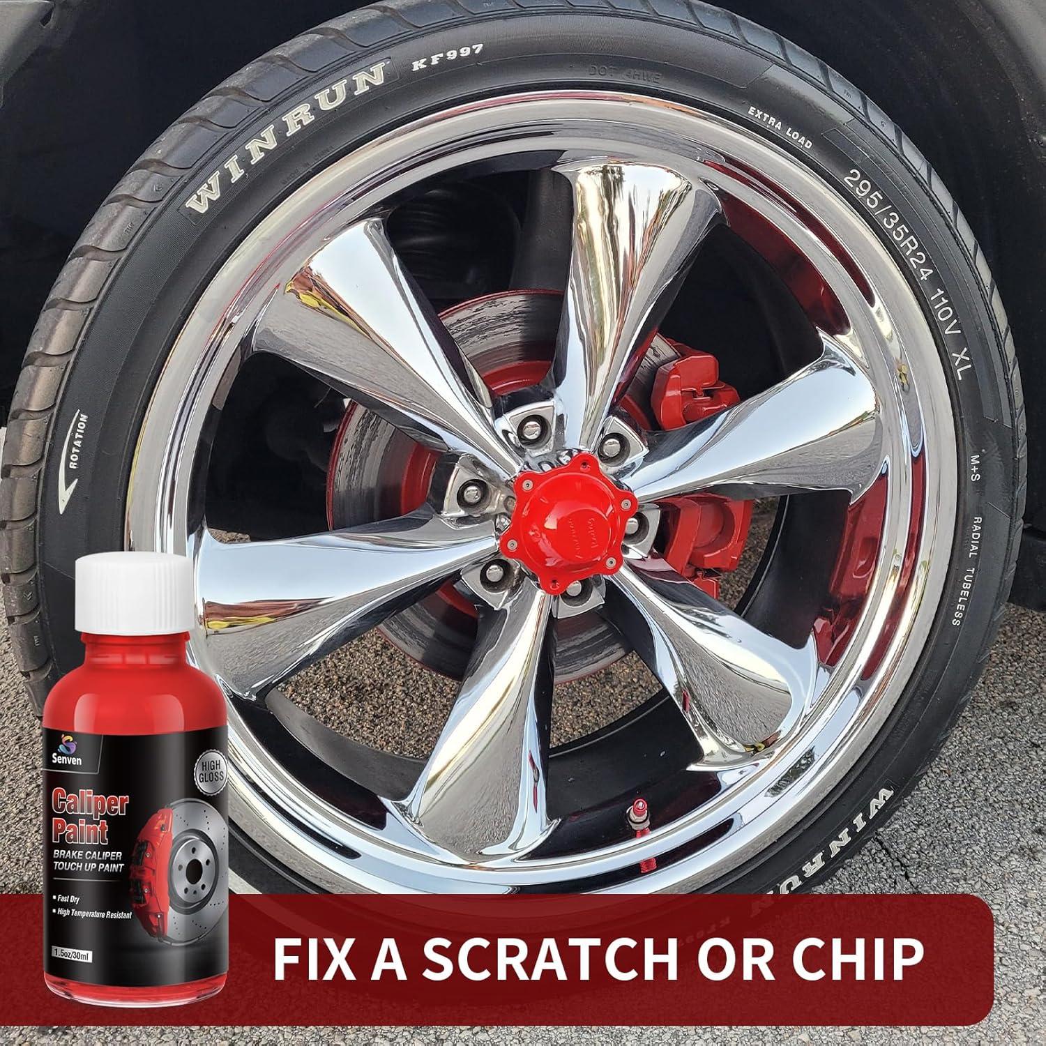 Pintura para Caliper de Freno SENVEN Rojo Brillante 1.5 oz