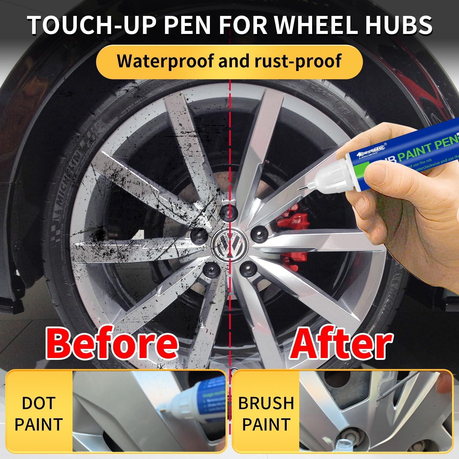 LIONBOW Pintura de Retoque para Ruedas - Plata Media 12ml