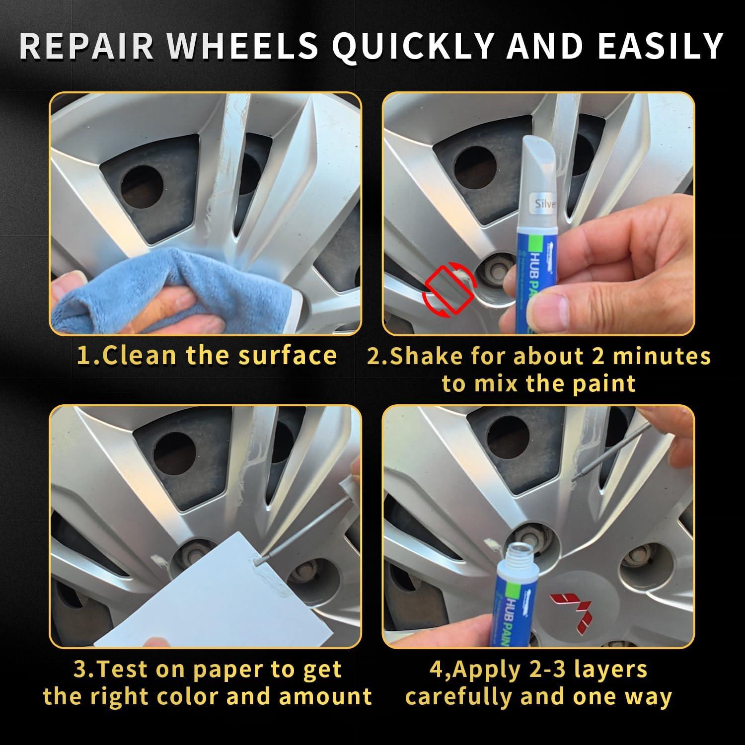 LIONBOW Pintura de Retoque para Ruedas - Plata Media 12ml