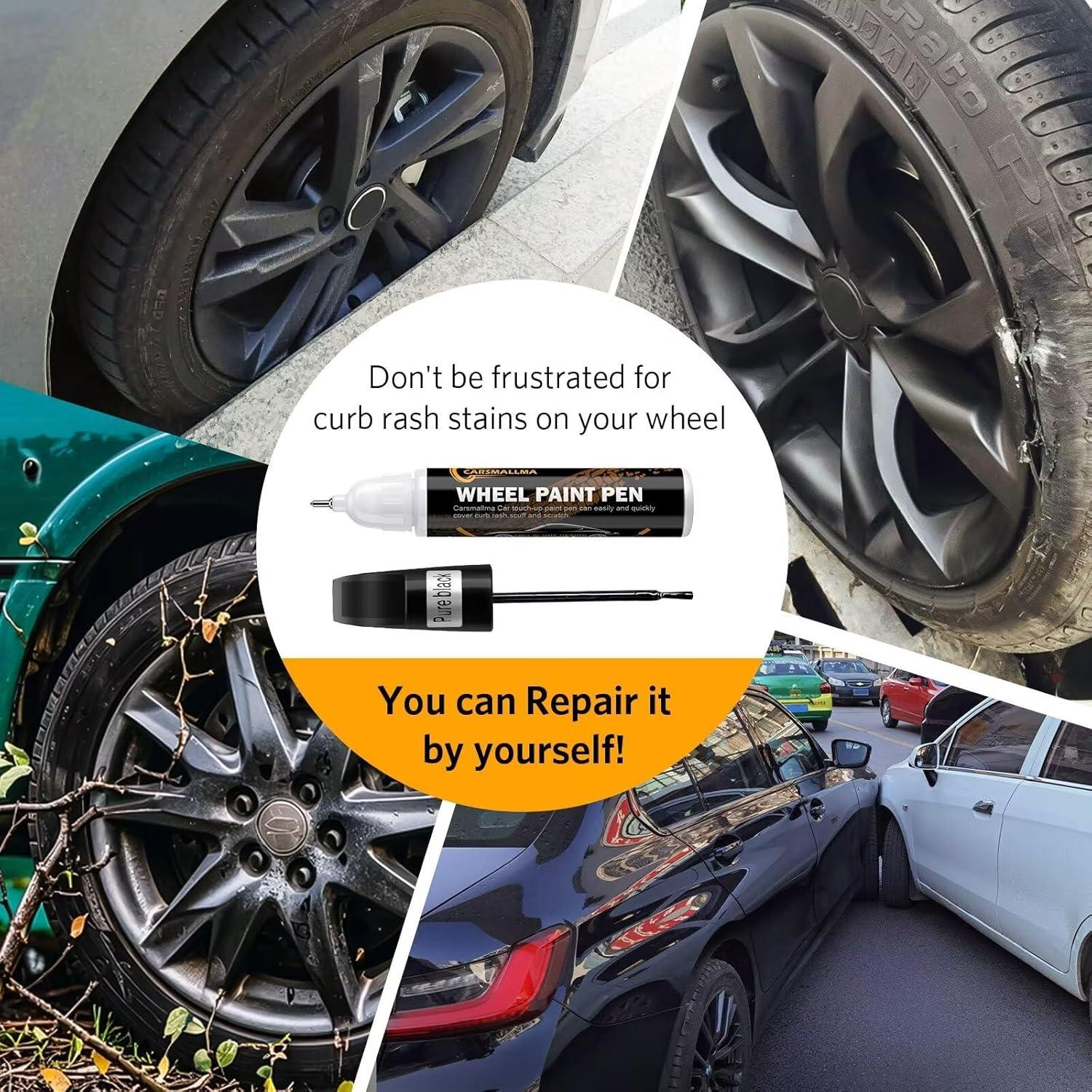 Pintura de Retoque Negra Carsmallma 12.42 ml para Ruedas