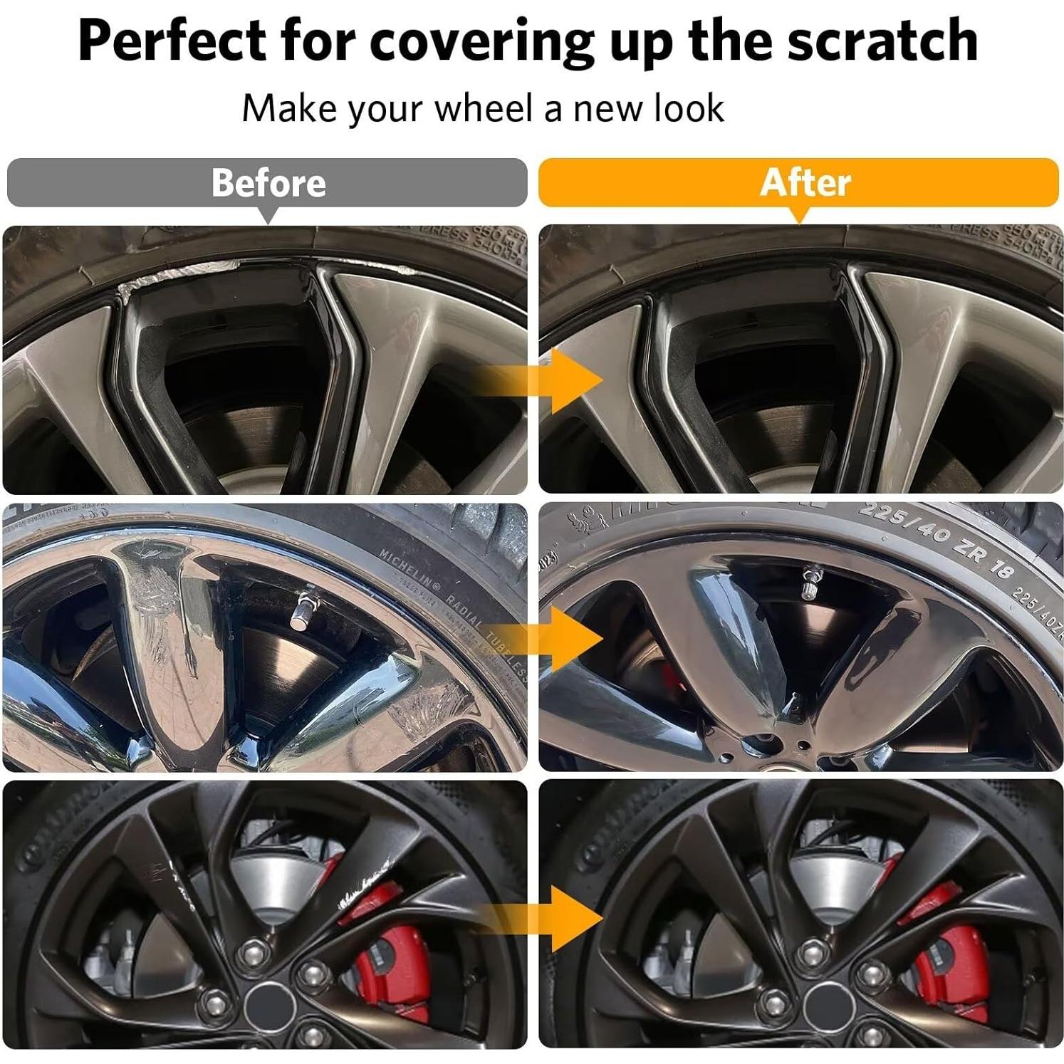 Pintura para Retoque de Llantas Carsmallma 11.8ml Negra