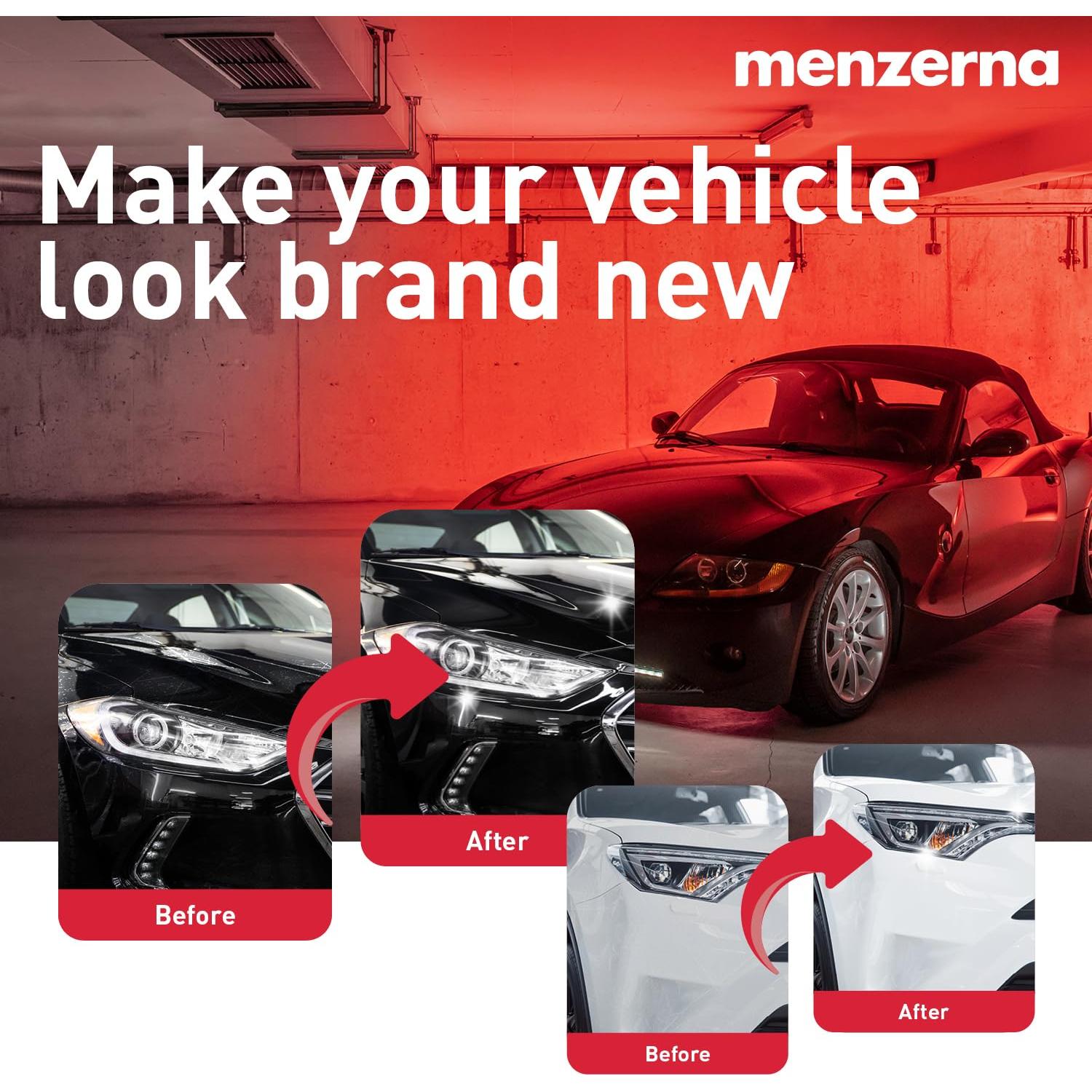 Set de Pulido Menzerna 3en1 con Adaptador para Taladro