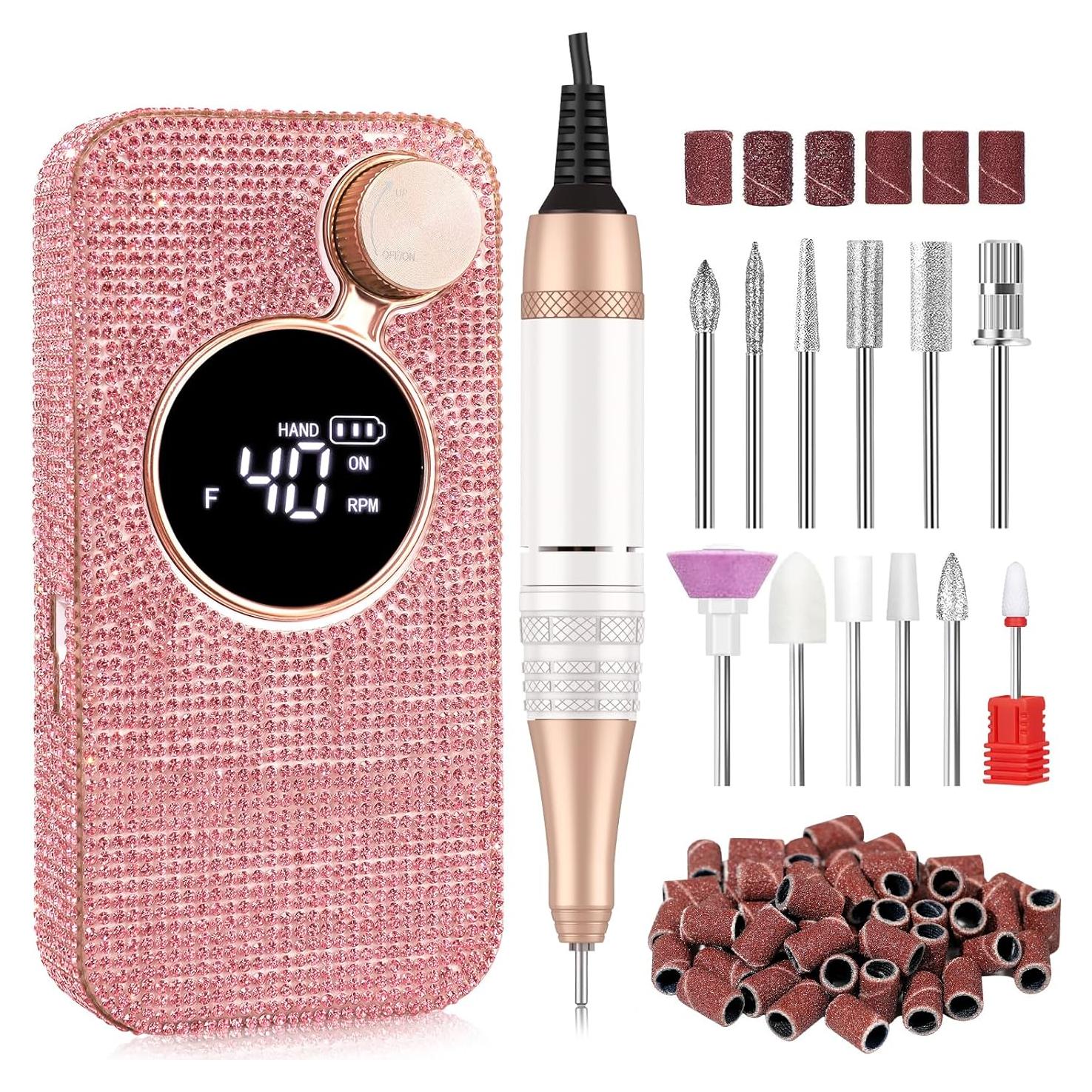 Taladro de Uñas Eléctrico CHRISTINE SHELLY 40000 RPM Inalámbrico