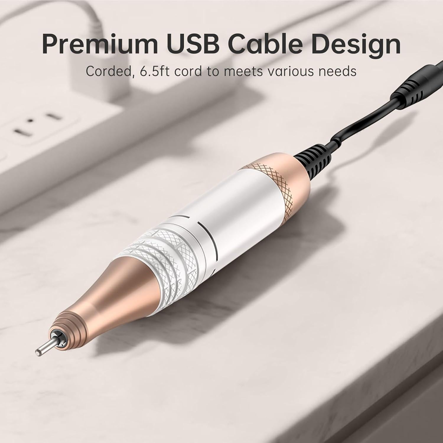 Taladro de Uñas Eléctrico CHRISTINE SHELLY 40000 RPM Inalámbrico