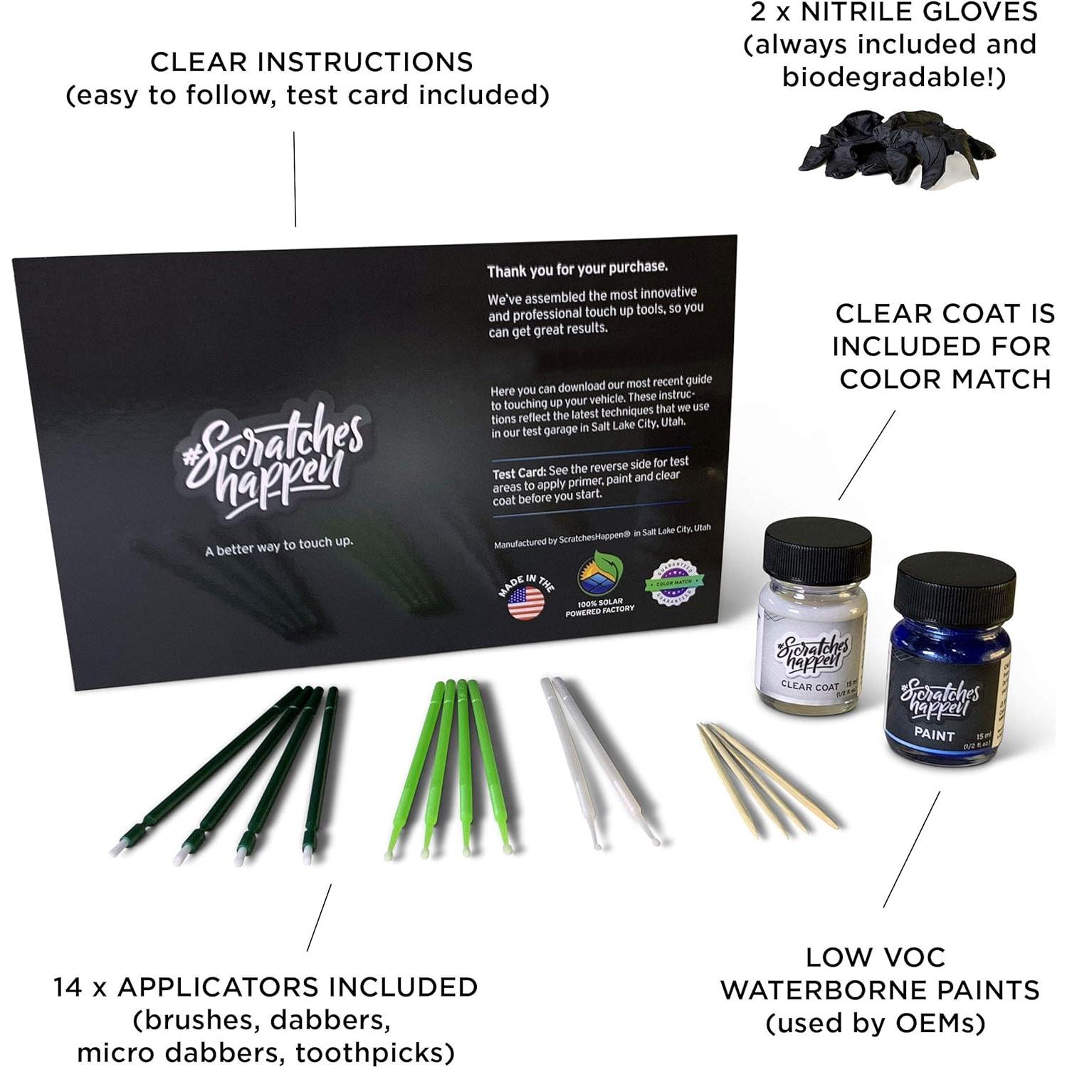 Kit de pintura de retoque ScratchesHappen Verde metálico 30ml