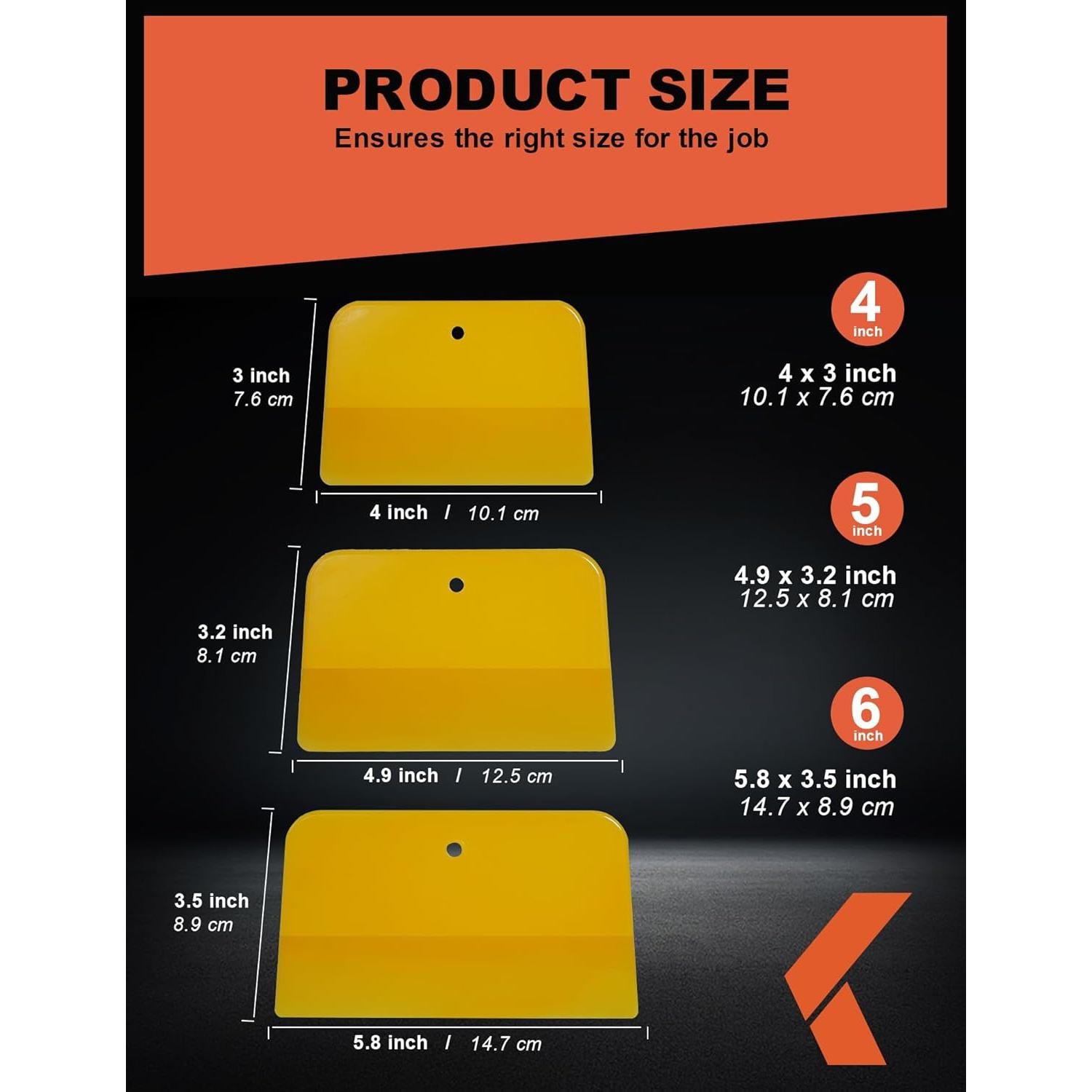 Espátulas de Relleno de Carrocería KREFINISH - 15 Piezas