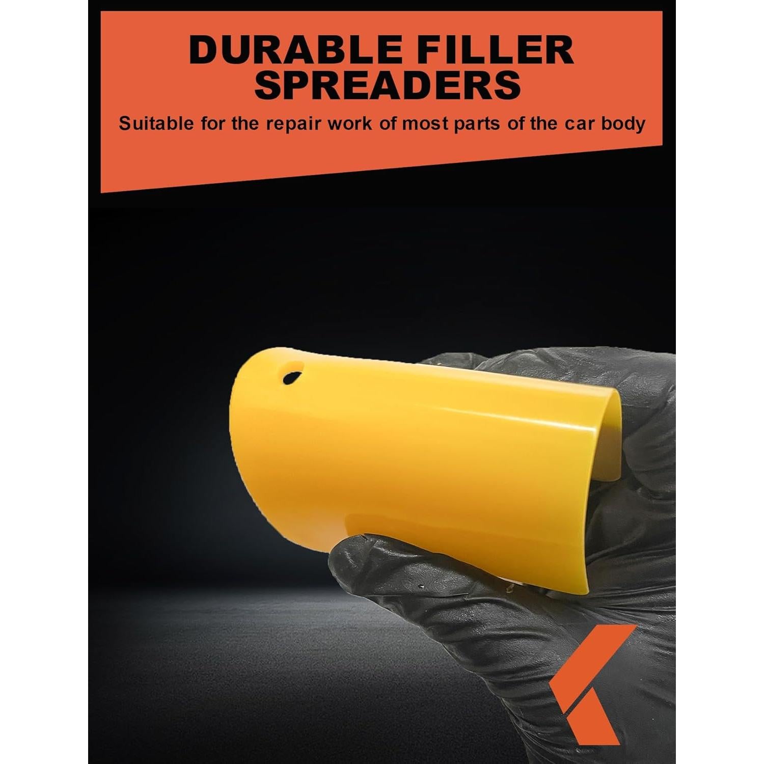 Espátulas de Relleno de Carrocería KREFINISH - 15 Piezas