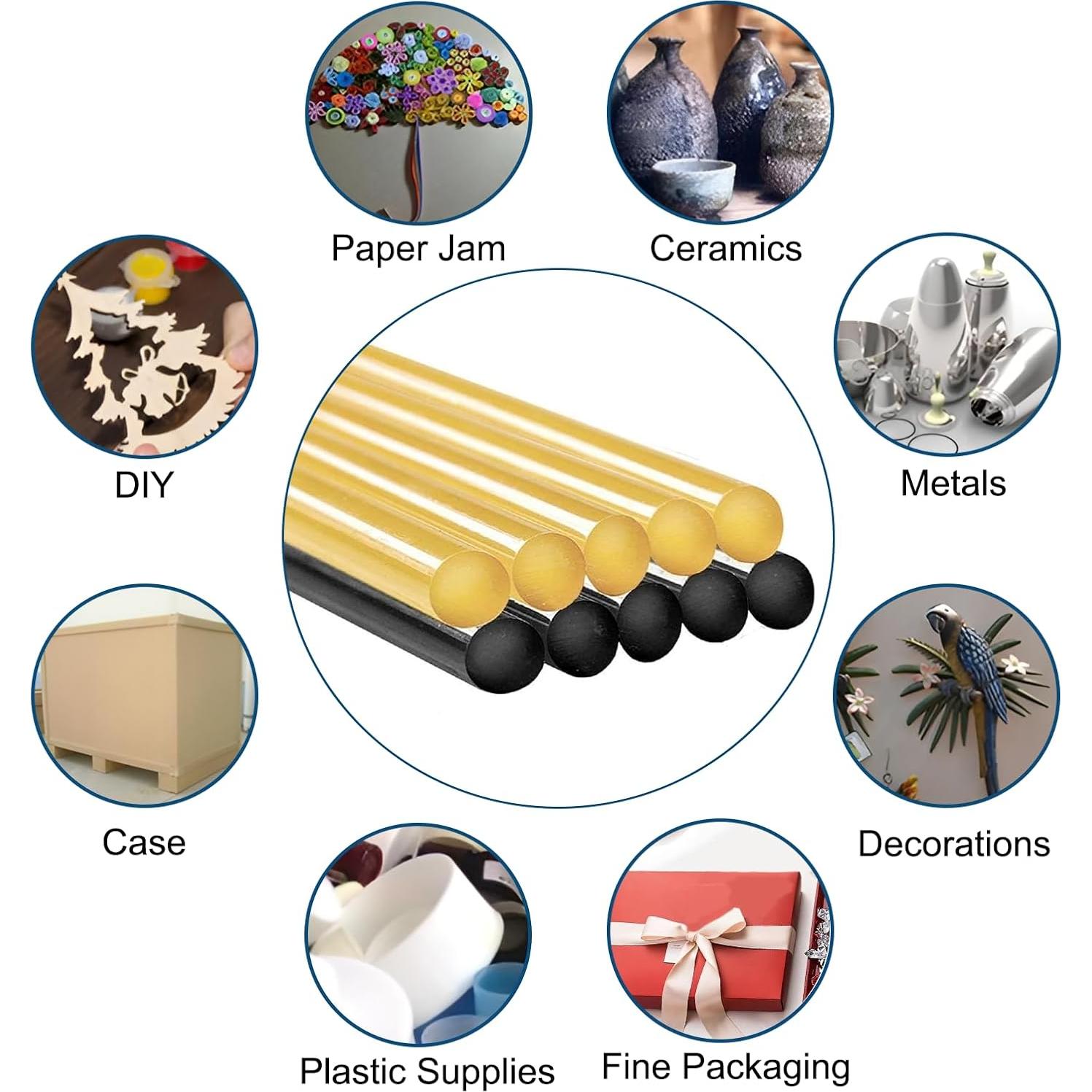 Juego de 10 Palos de Pegamento KAERKA para Reparación de Abolladuras