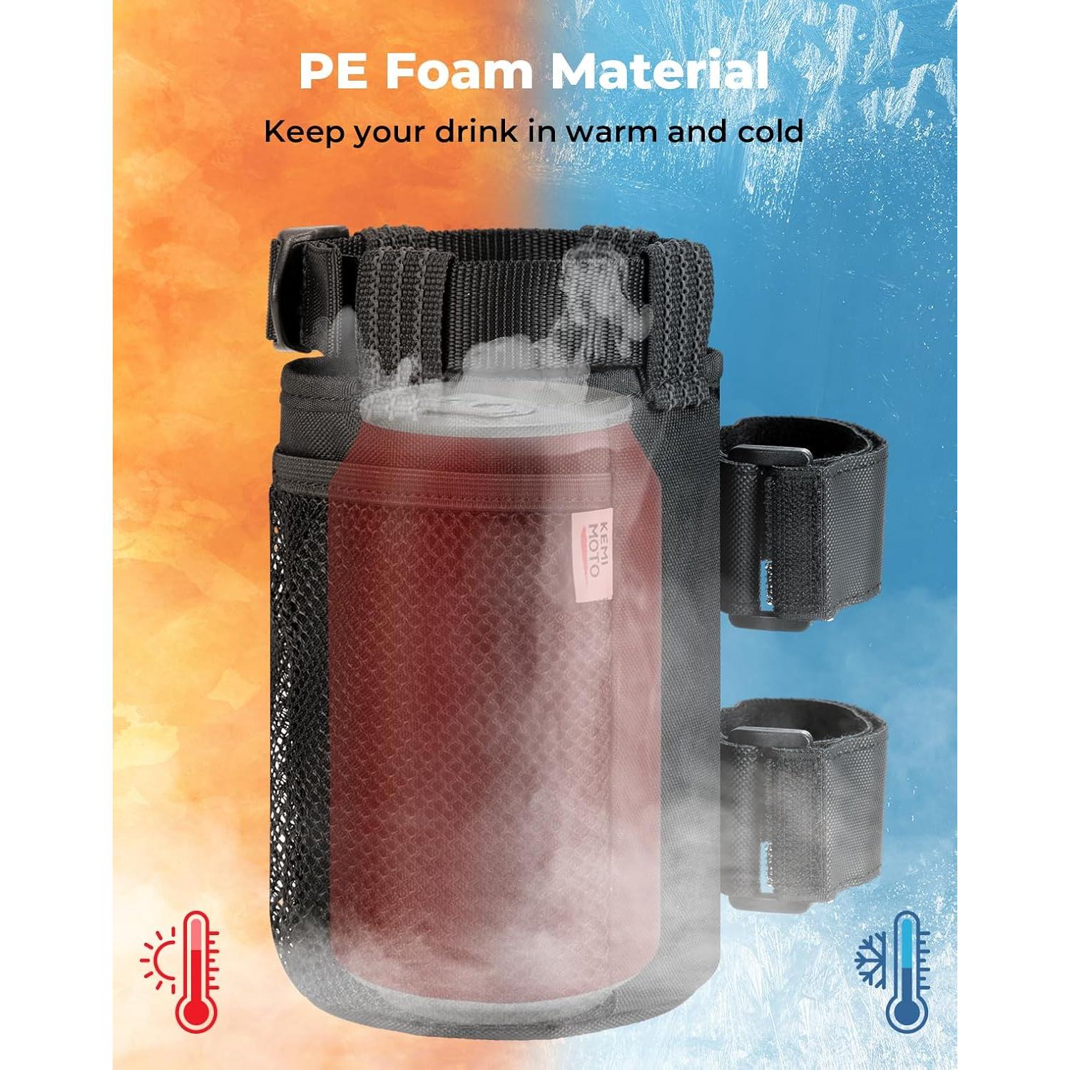 Soporte para Tazas KEMIMOTO para UTVs y Bicicletas, 2 Pzs