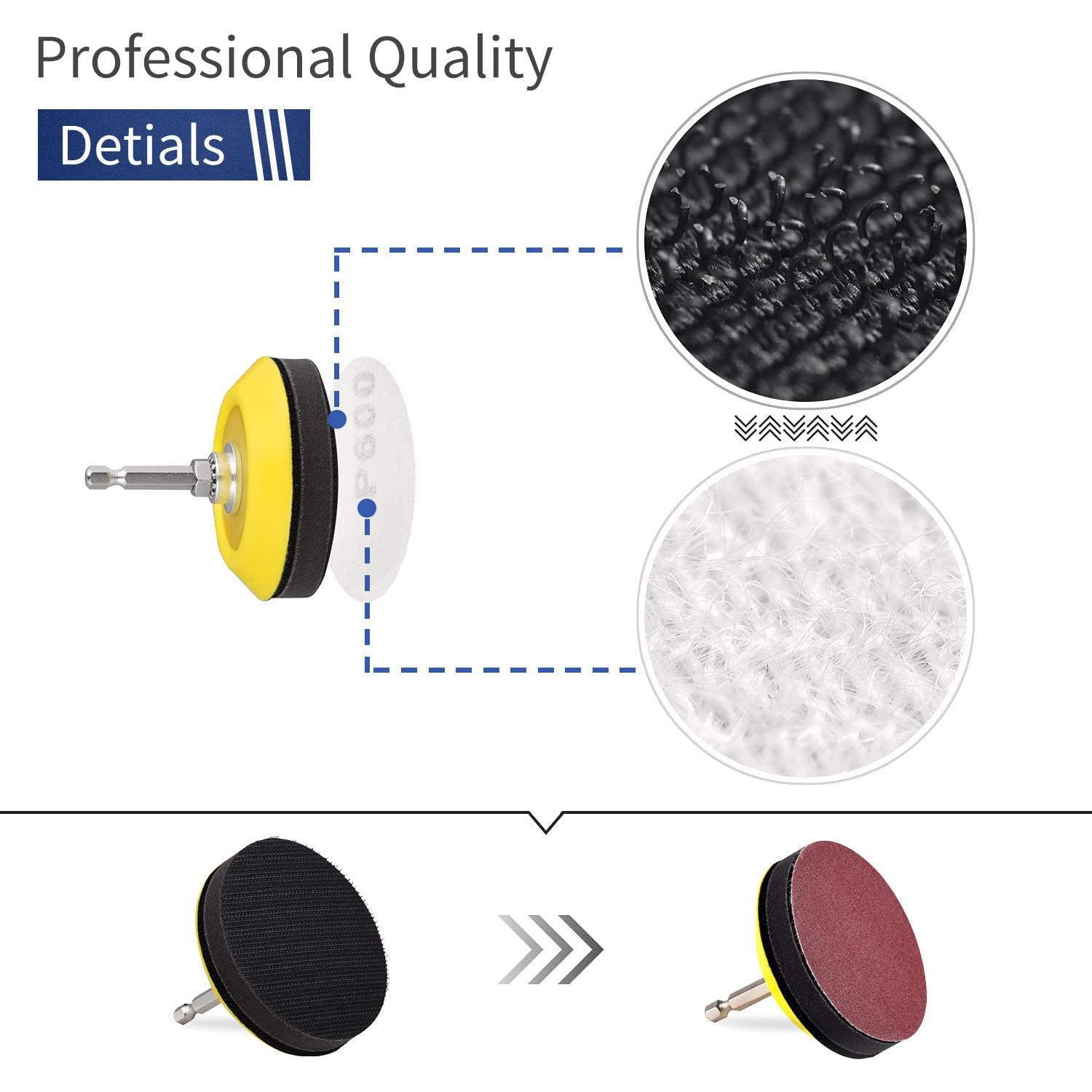 Kit de Almohadillas de Pulido 3" NYNM - Grano 80-3000