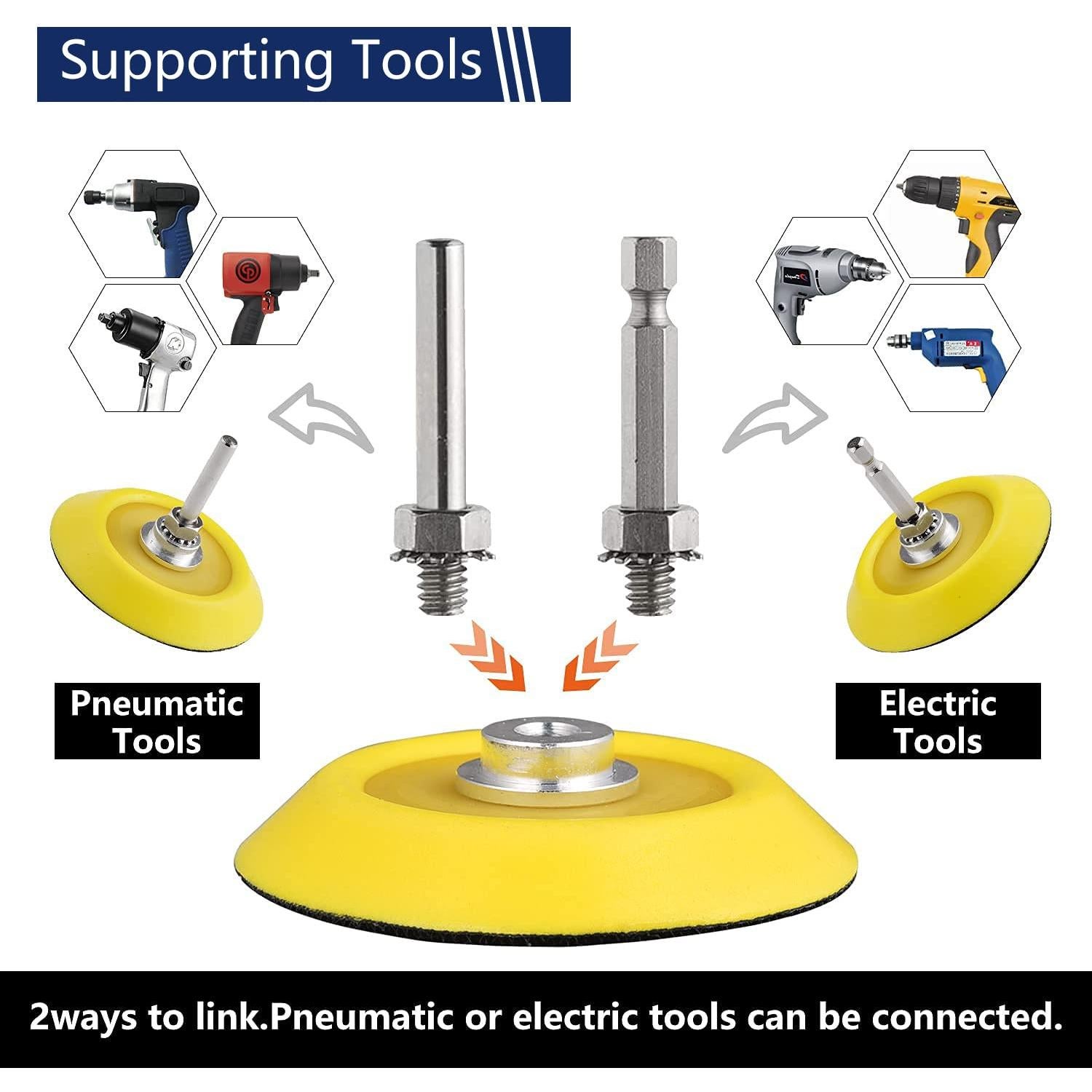 Kit de Almohadillas de Pulido 3" NYNM - Grano 80-3000