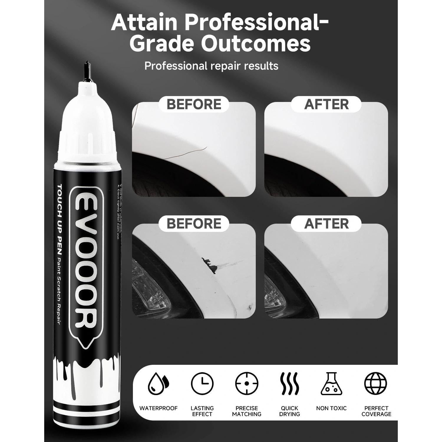 Pintura de Retoque EVOOOR Blanco Cristal 707 11.8 ml 2 en 1