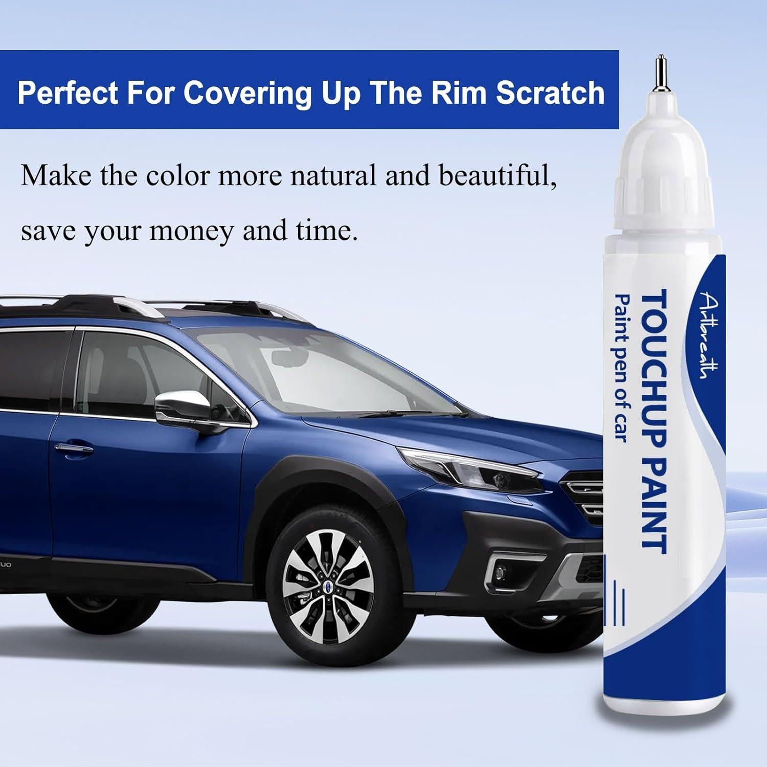 Sapphire Blue Pearl(WCH) Touch Up Paint for Subaru Car Paint Pen Scratch Repair Two-In-One Touch Up Paint Automotive Paint Pen for Subaru Outback/Crosstek/Forester/Ascent/Impreza/Legacy/BRZ