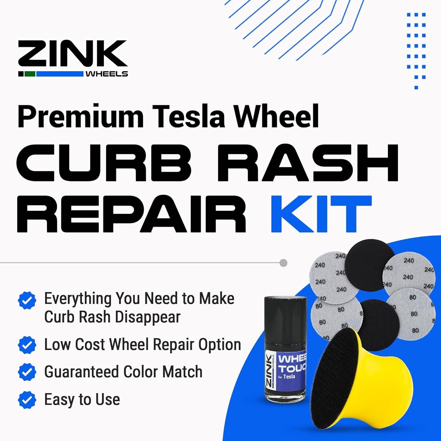 Kit de Reparación de Rasguños Rines Oscuros Gemini Tesla Model Y