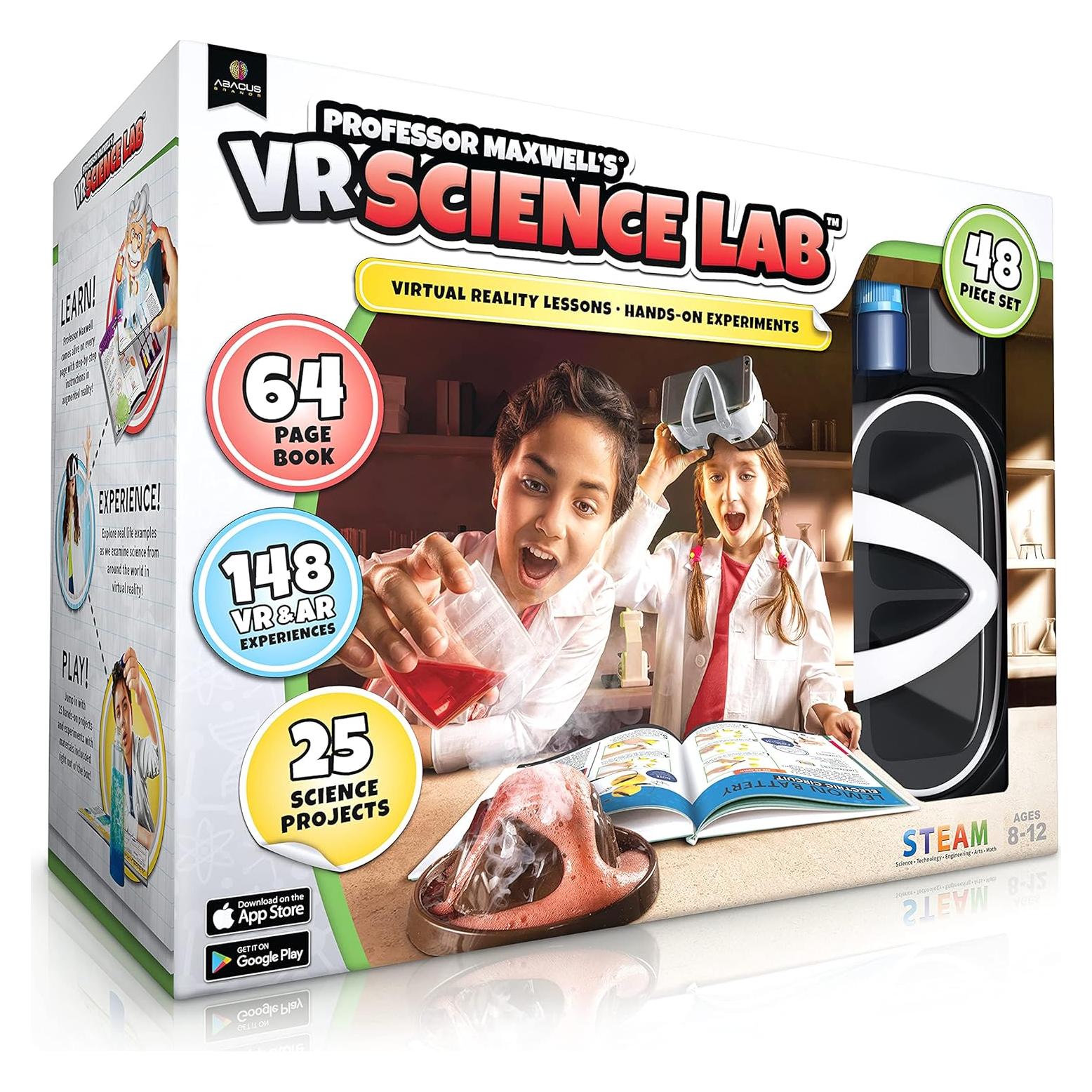 Kit de Ciencias VR Abacus - Profesor Maxwell - 48 Piezas