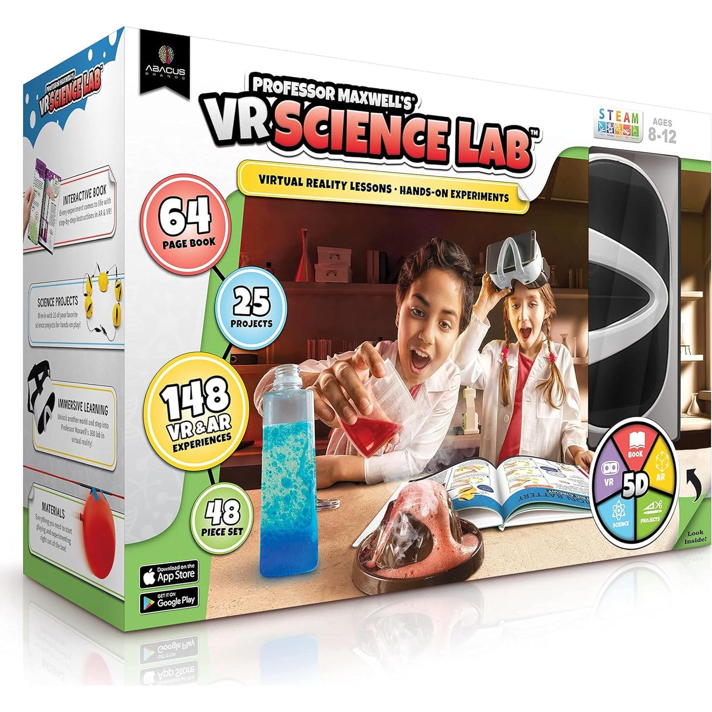 Kit de Ciencias VR Abacus - Profesor Maxwell - 48 Piezas