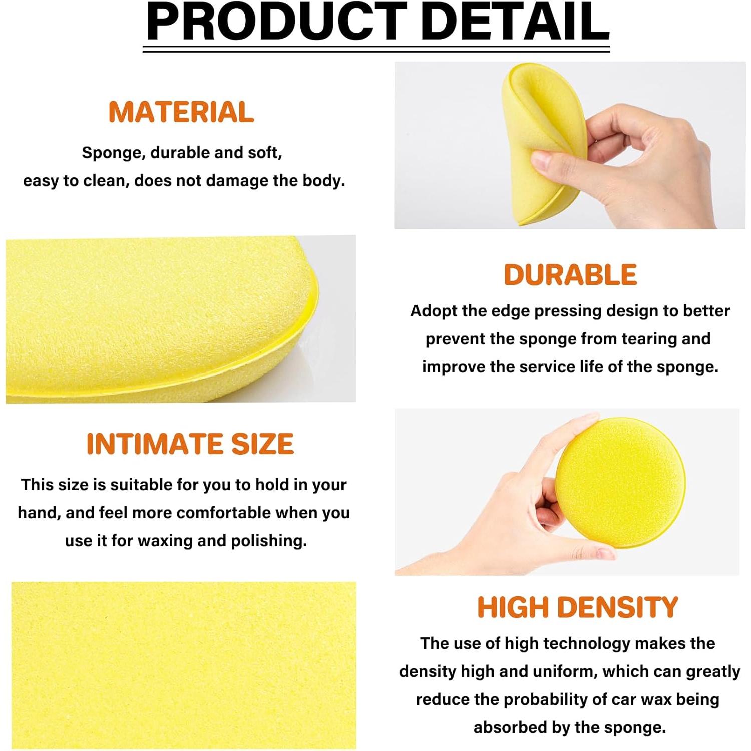 Almohadillas de Aplicación de Cera PSLER 10 cm - Paquete de 24