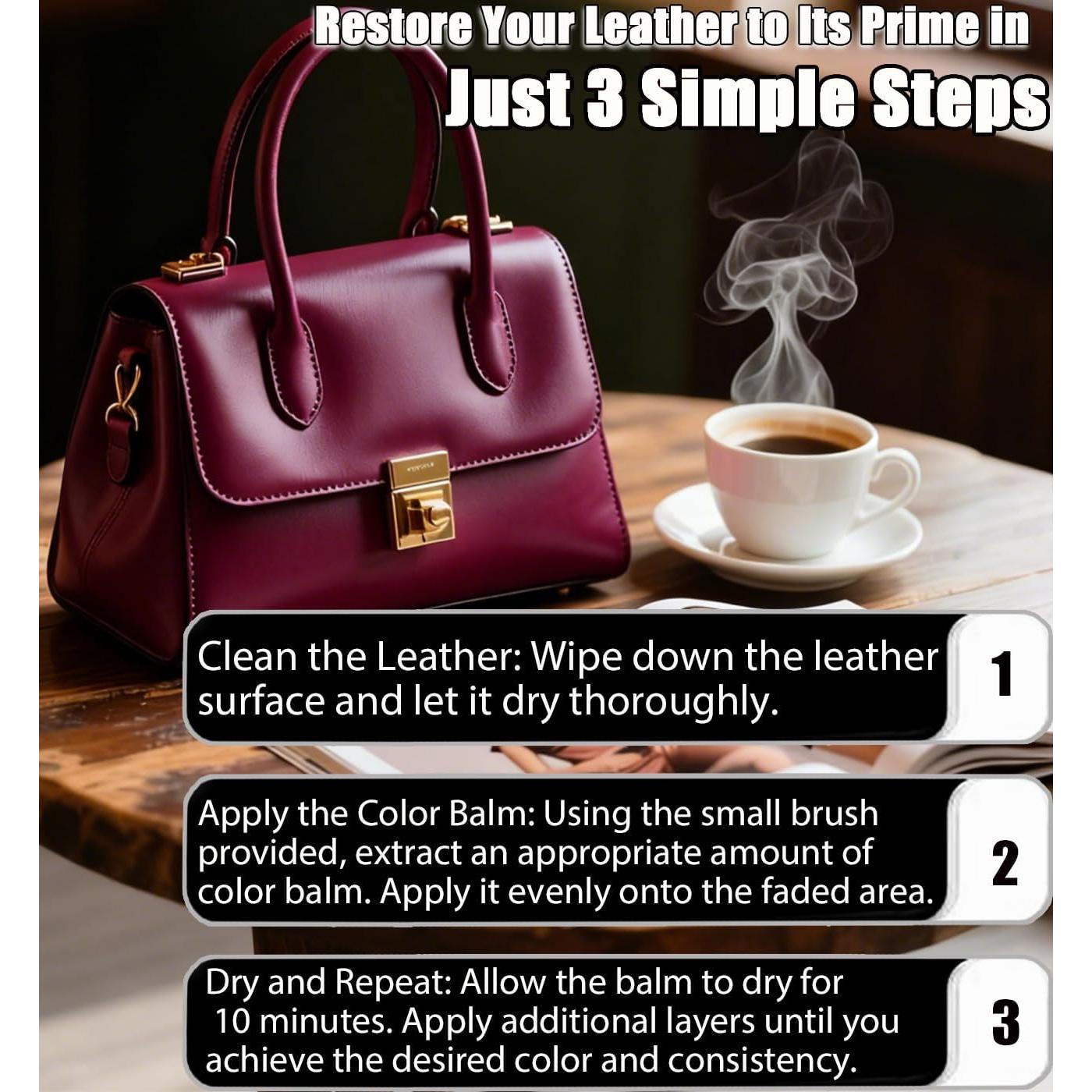 Bálsamo de Recoloración de Cuero Marrón UP22YOU - Kit Reparación