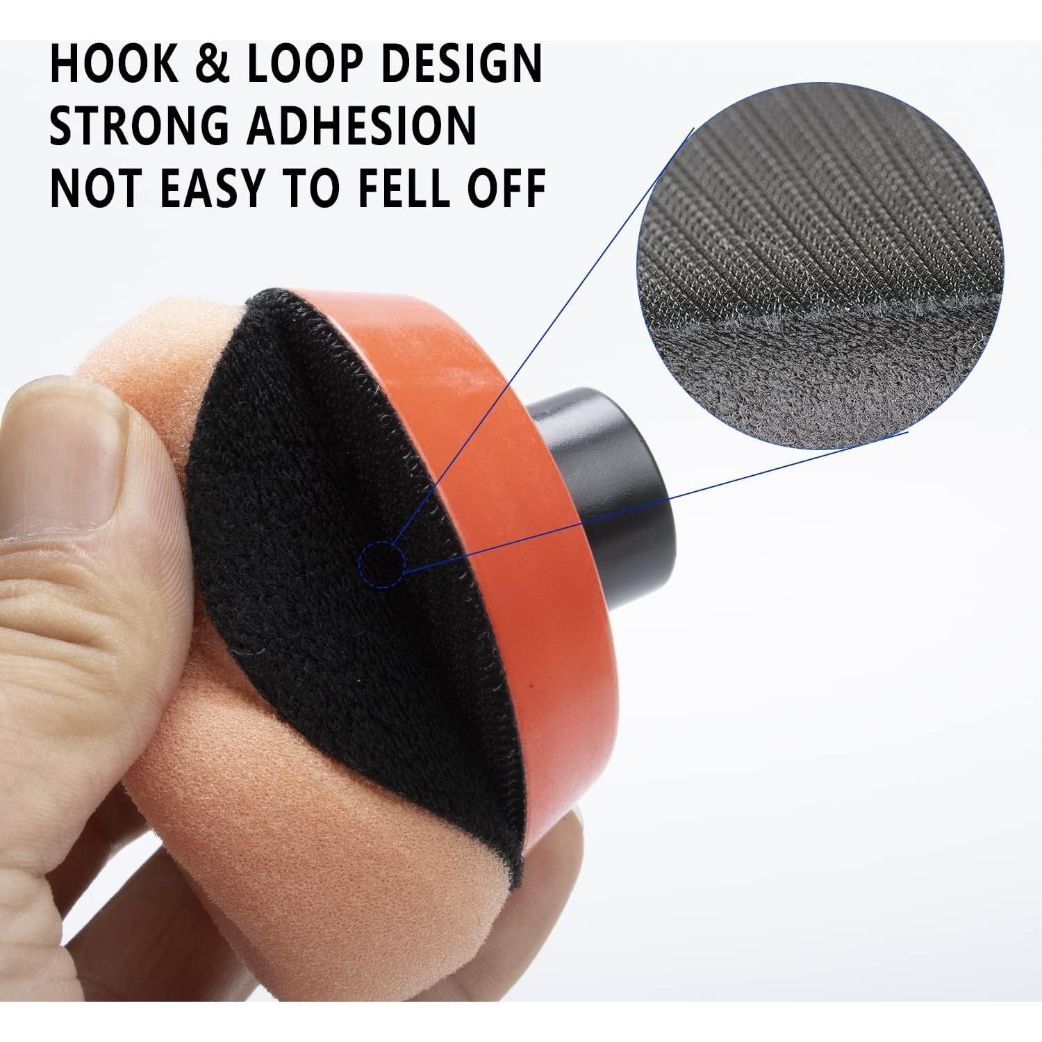 Kit de Pulido de Espuma 44 Piezas CAR ROAD - 1" 2" 3"