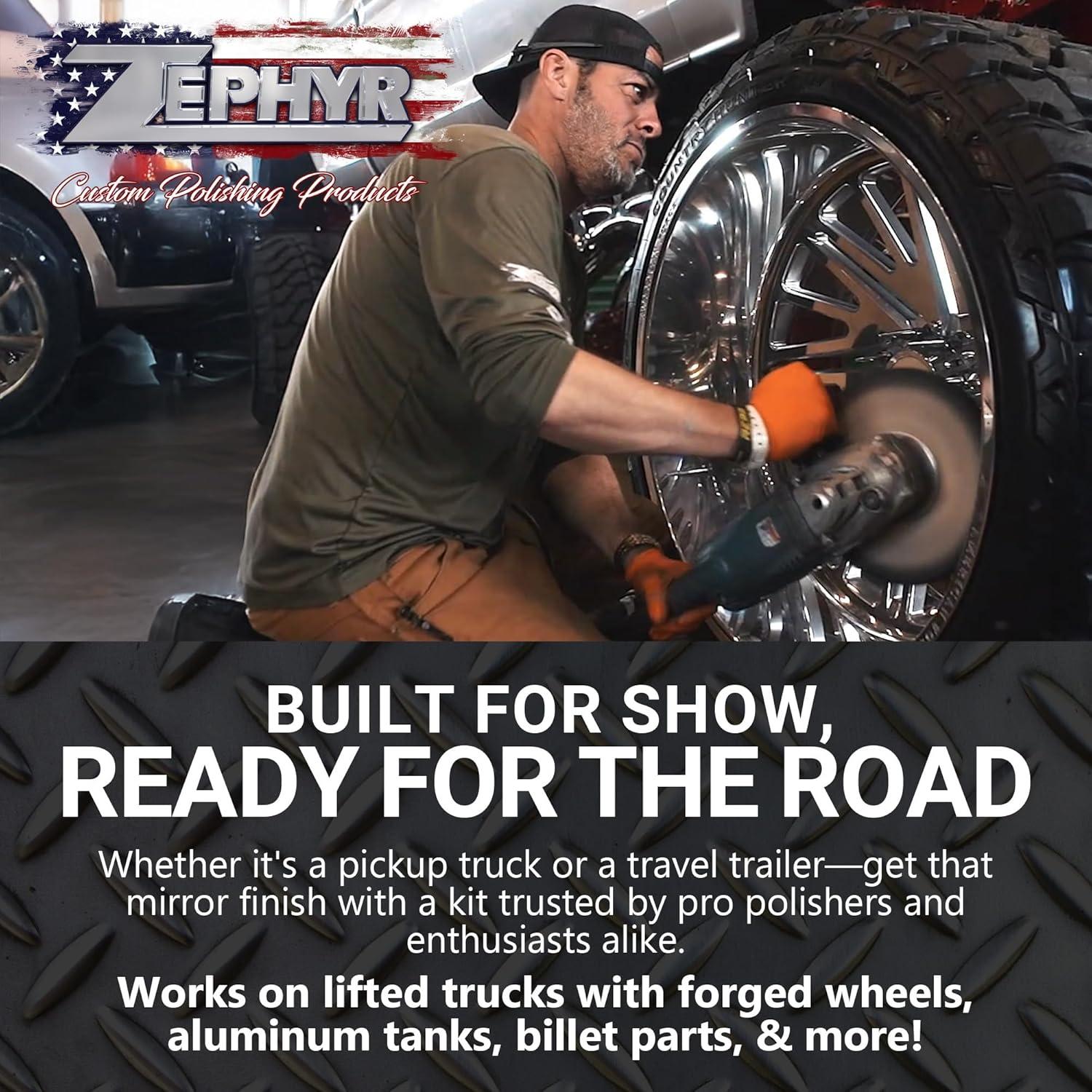 Kit de Pulido de Ruedas Forjadas Ultra Brillante Zephyr