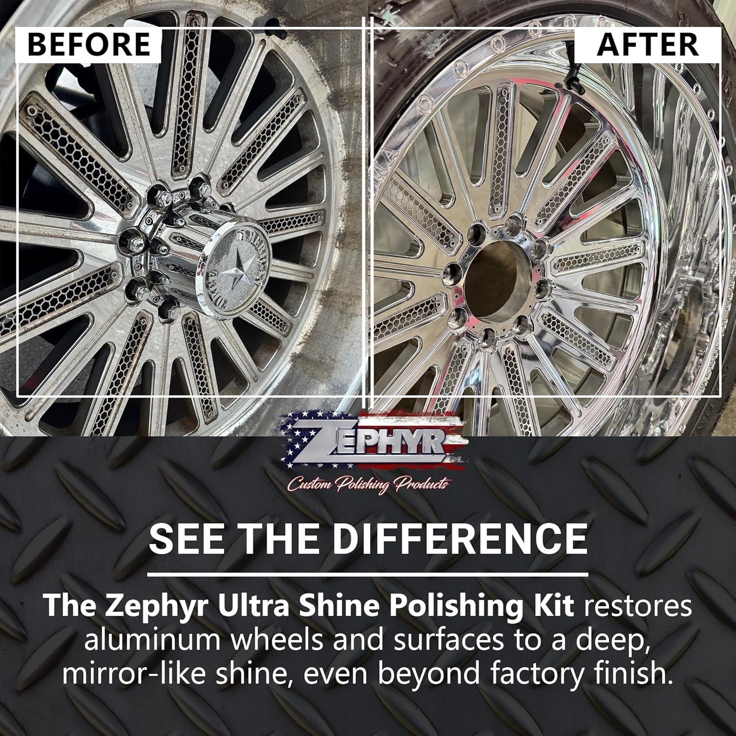 Kit de Pulido de Ruedas Forjadas Ultra Brillante Zephyr