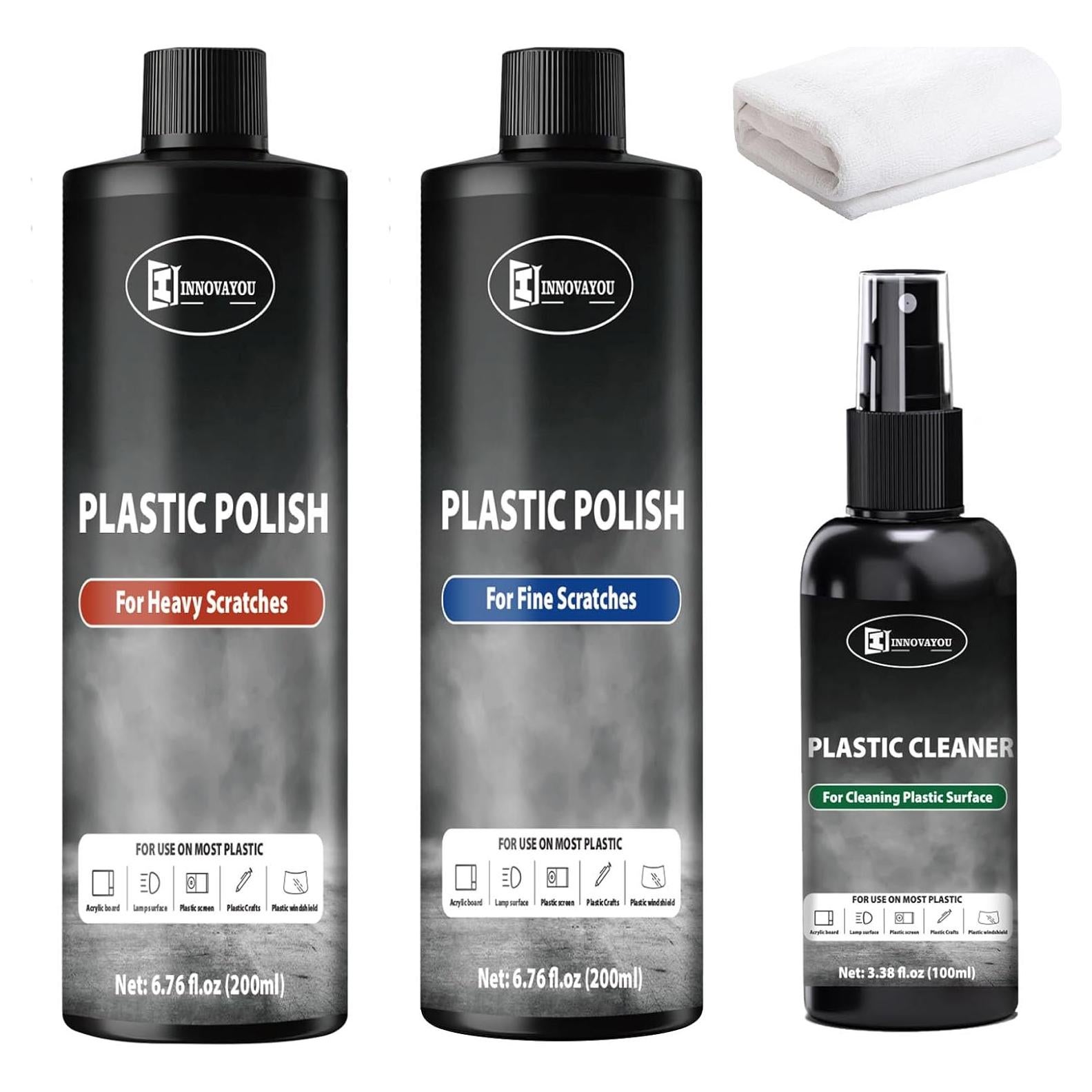 Kit de Pulido de Plástico INNOVAYOU 400g y 100g - Elimina Rayones