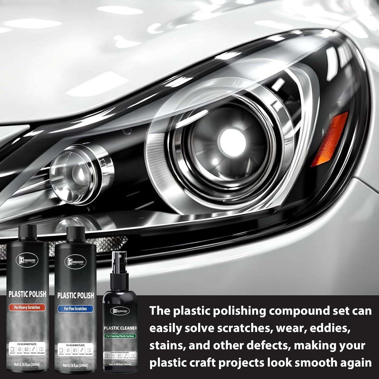 Kit de Pulido de Plástico INNOVAYOU 400g y 100g - Elimina Rayones