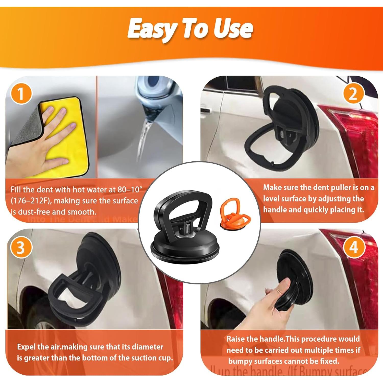 Kit de Extractor de Abolladuras ZEHXI 3 Piezas - Reparación de Carrocería