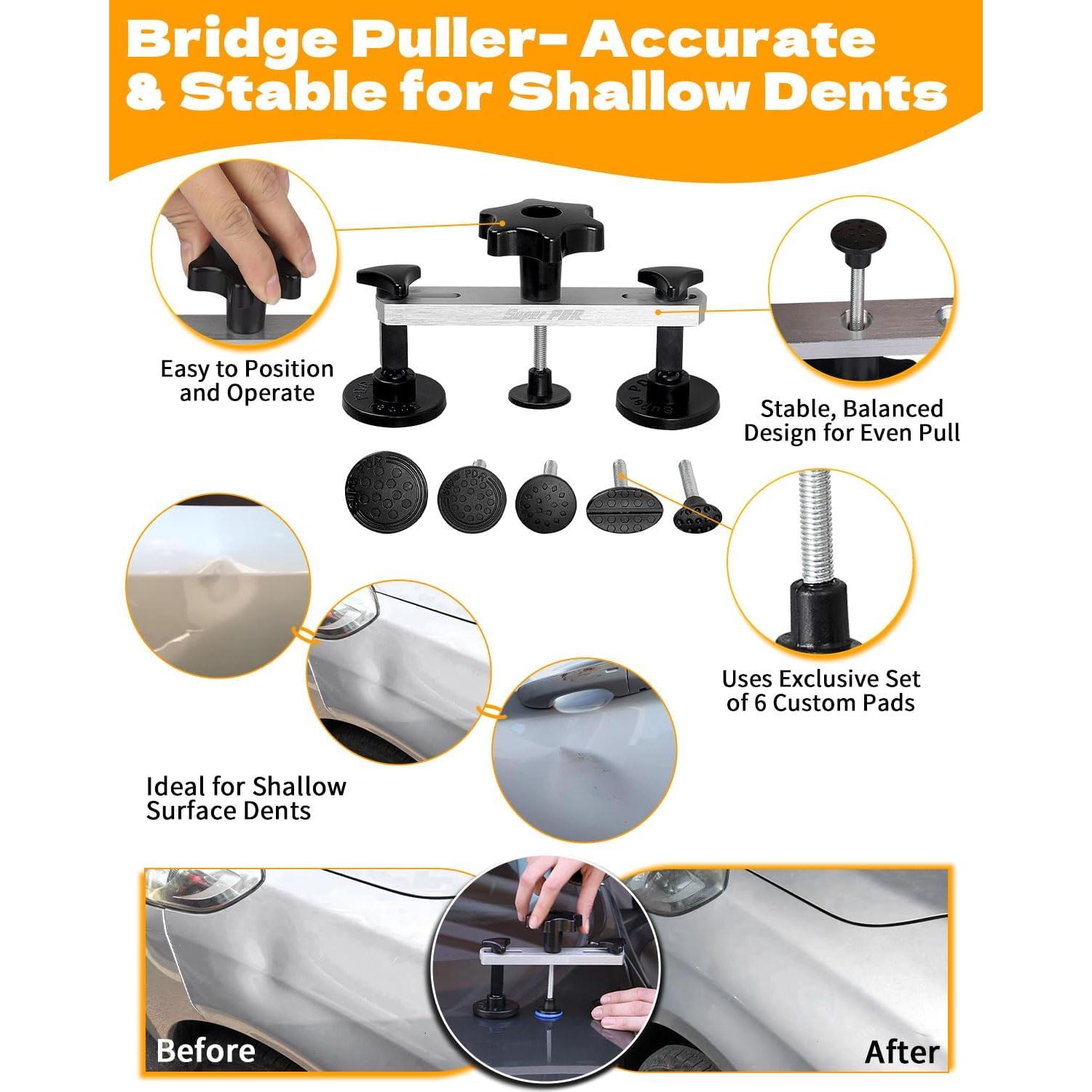 Kit de Reparación de Abolladuras sin Pintura Super PDR DPK-85