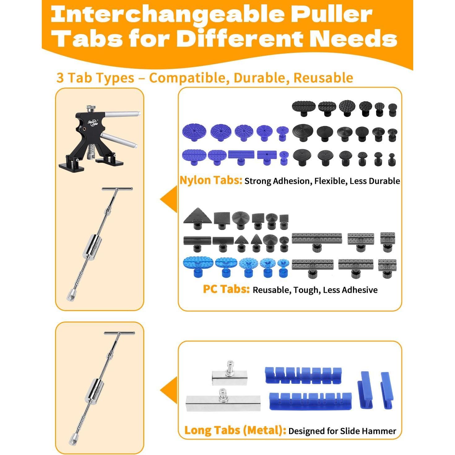 Kit de Reparación de Abolladuras sin Pintura Super PDR DPK-85