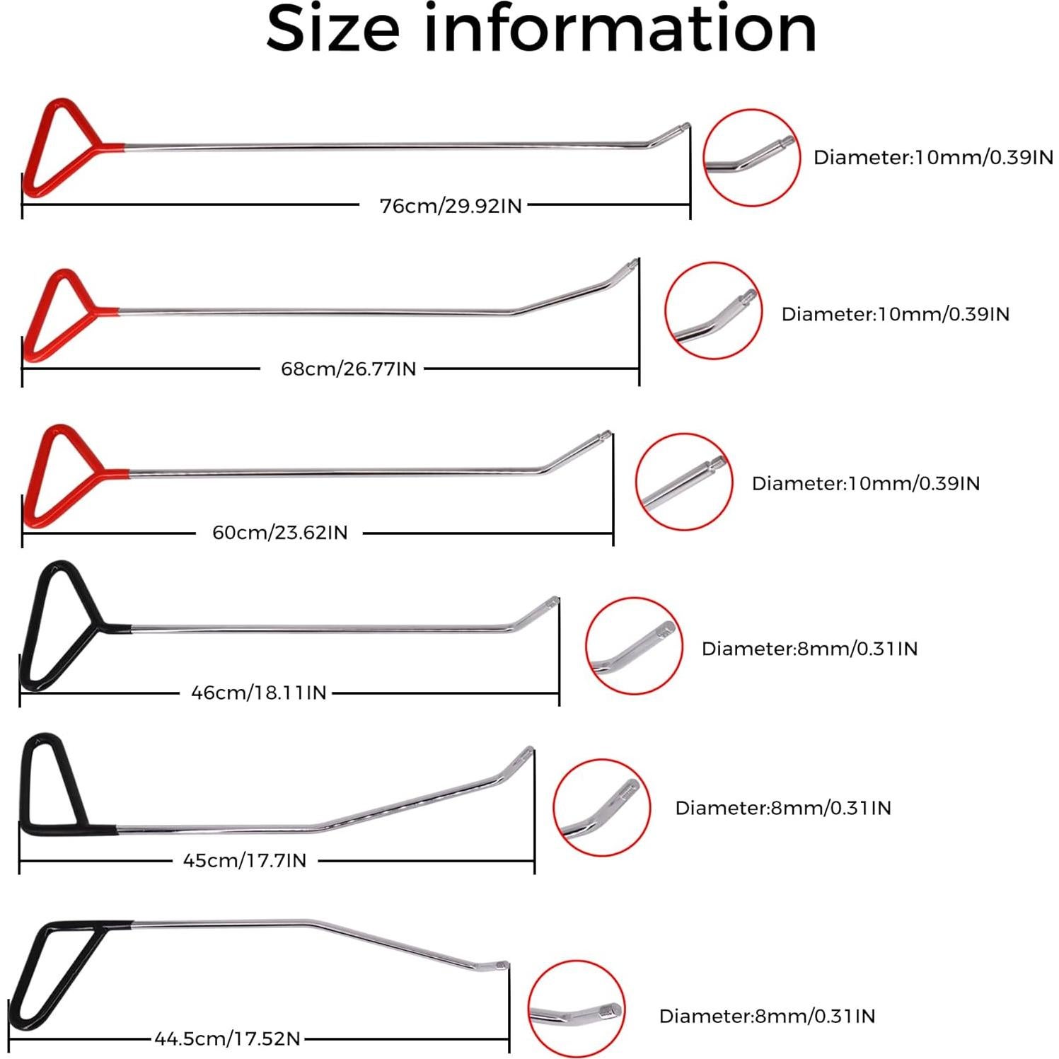 Kit de Herramientas para Eliminación de Abolladuras CZJCMECH 6 Piezas