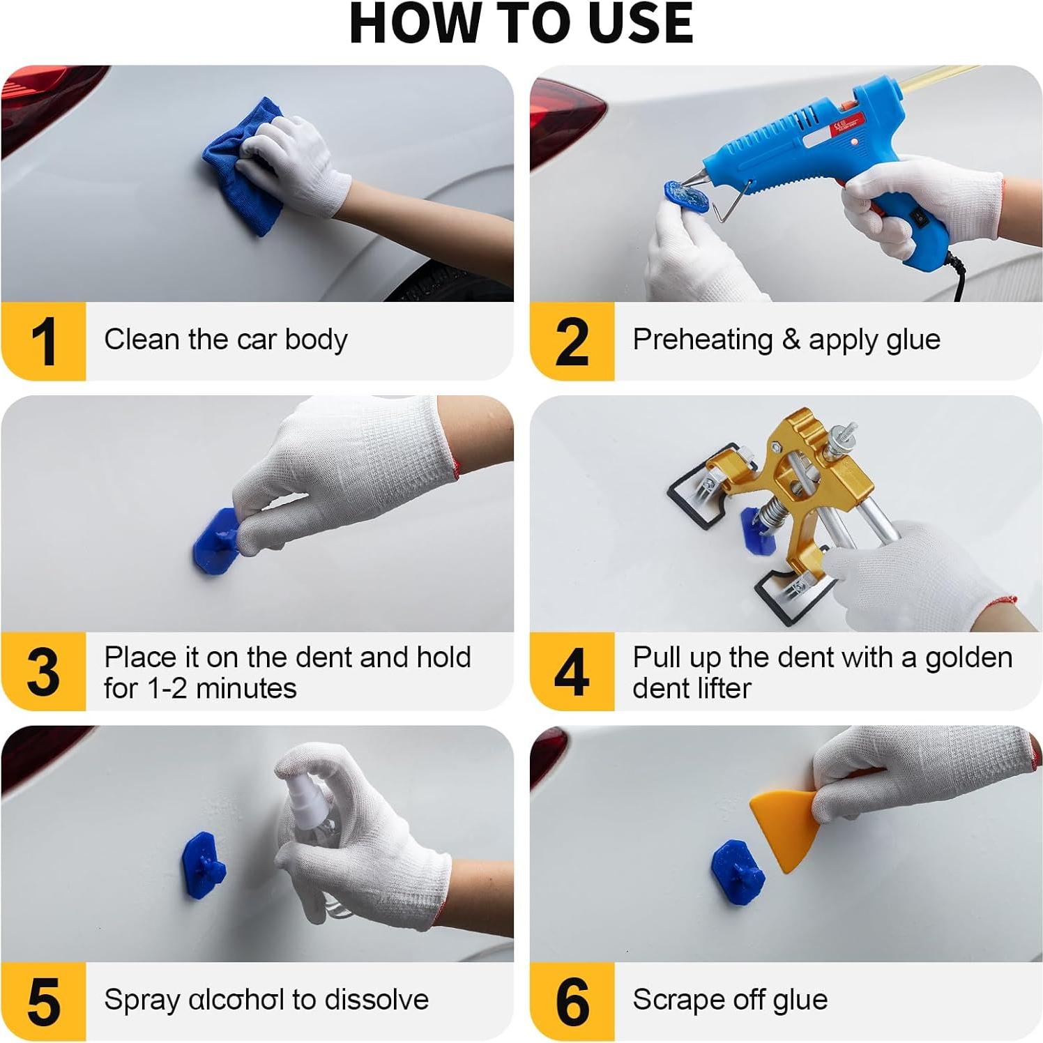 Kit de Extracción de Abolladuras NJ FOREVER 31PCS Sin Pintura