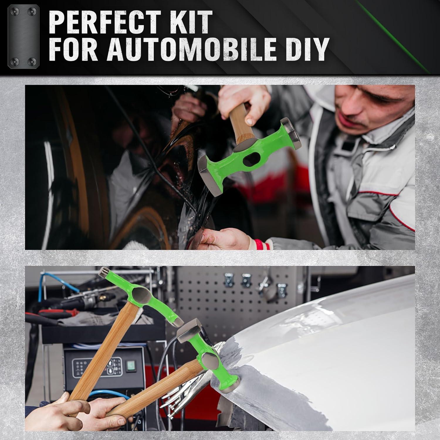 Juego de Martillo y Dolly SWANLAKE 9 Piezas para Carrocería